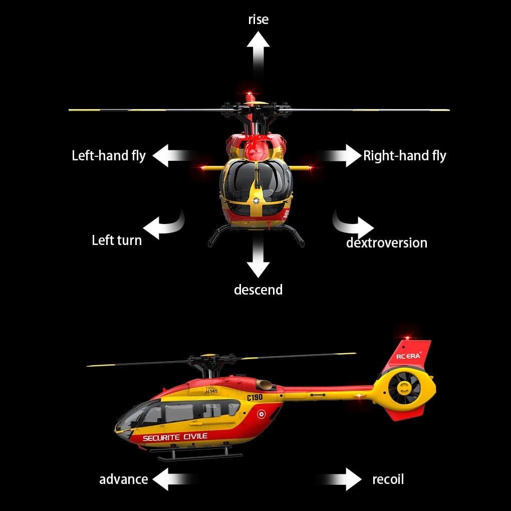 Helicóptero RC C190-SS-0101 RC ERA 6CH con Flotación Óptica