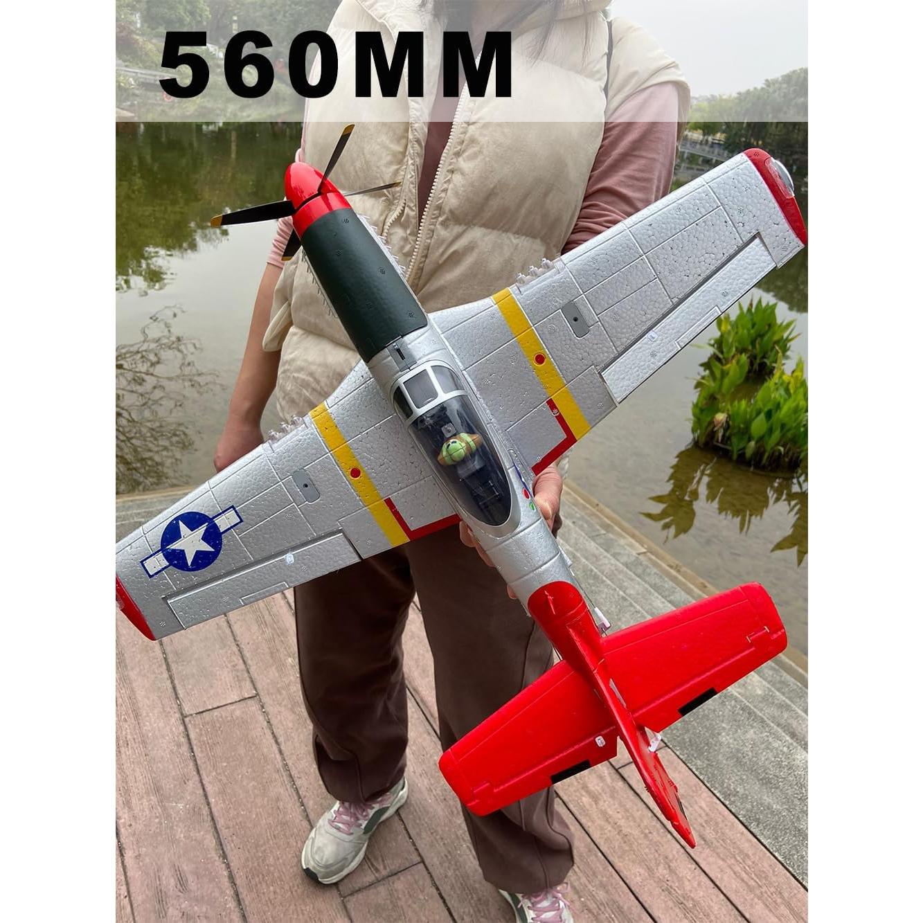 Avión RC P51 Mustang 560mm Ssccgym 3D/6G Acrobático
