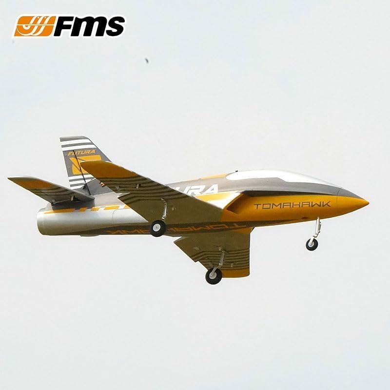 FMS Futura 64mm Jet Deportivo RC Amarillo para Principiantes