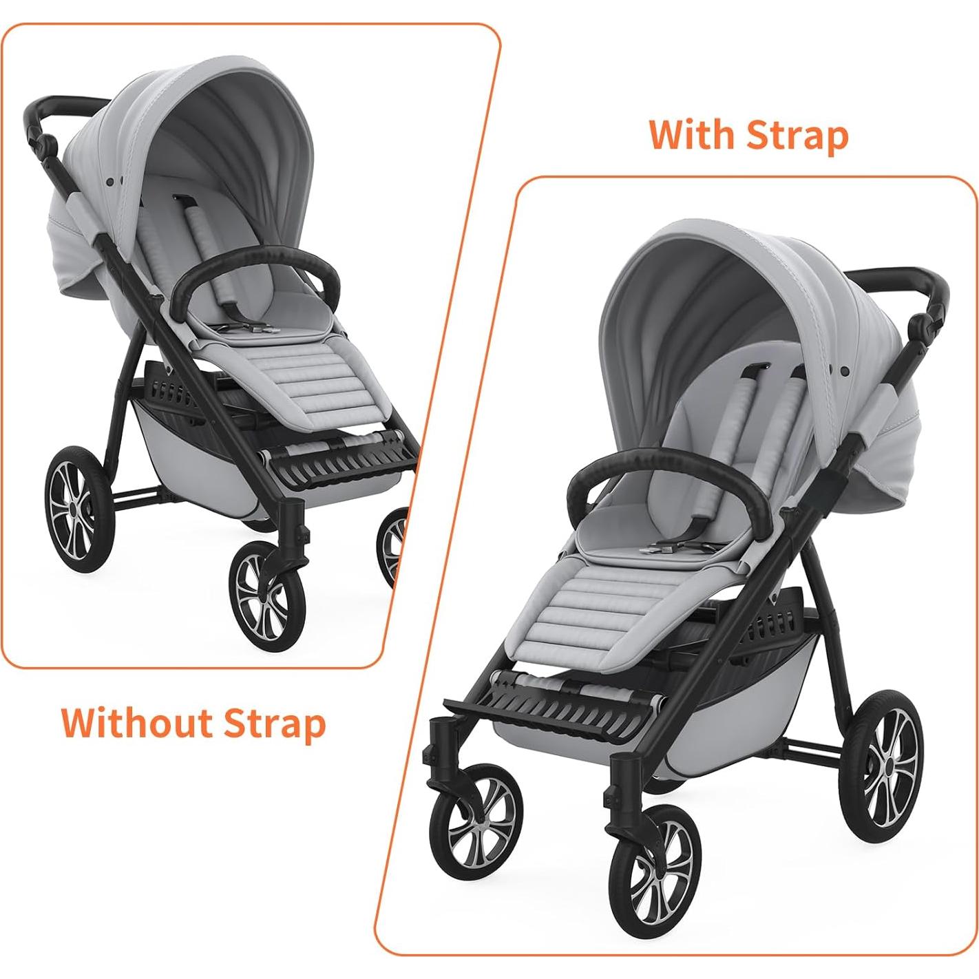 2 Correas Ajustables para Asiento de Cochecito Babyzen Yoyo