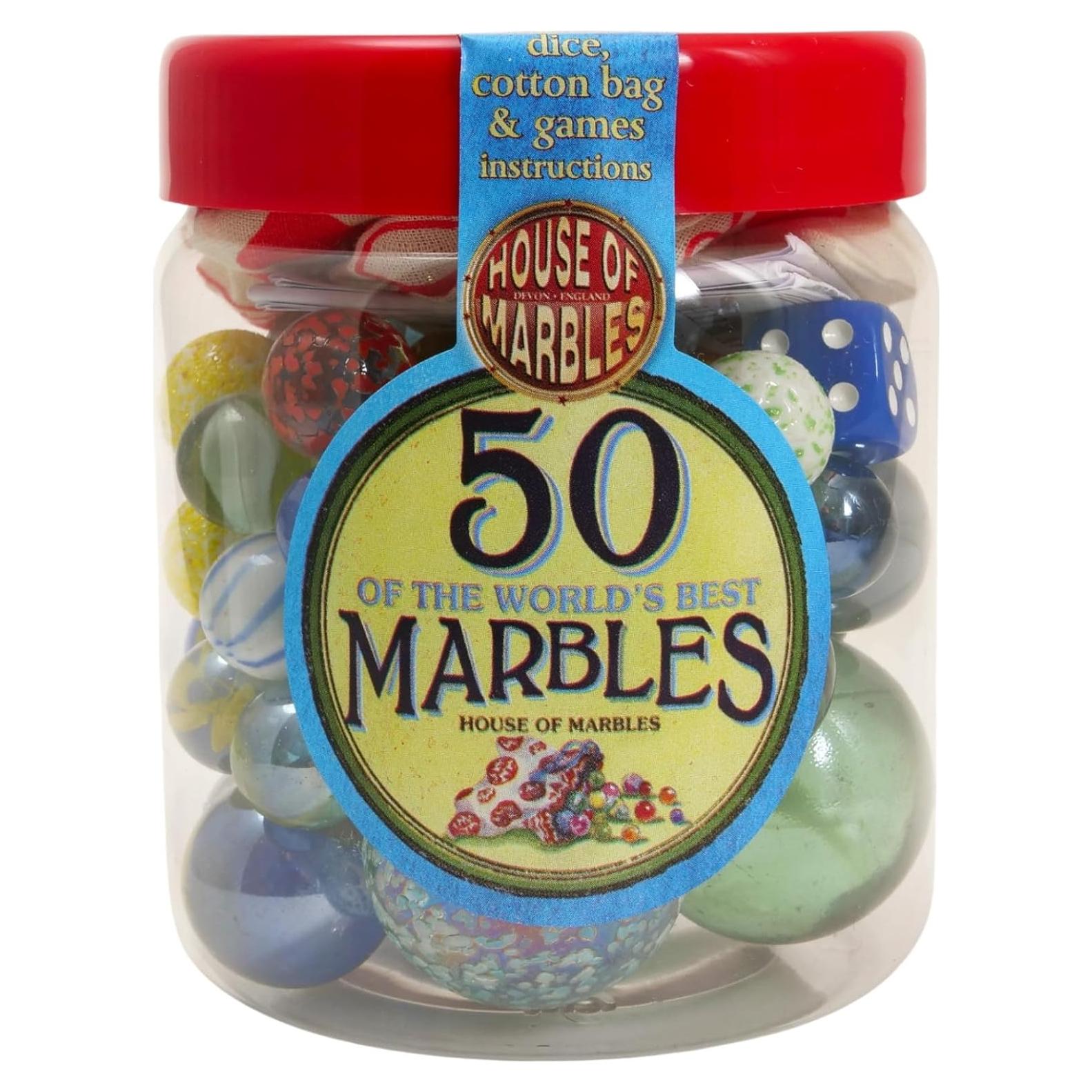 50 Canicas de Juguete Casa de Canicas - Diversión Clásica