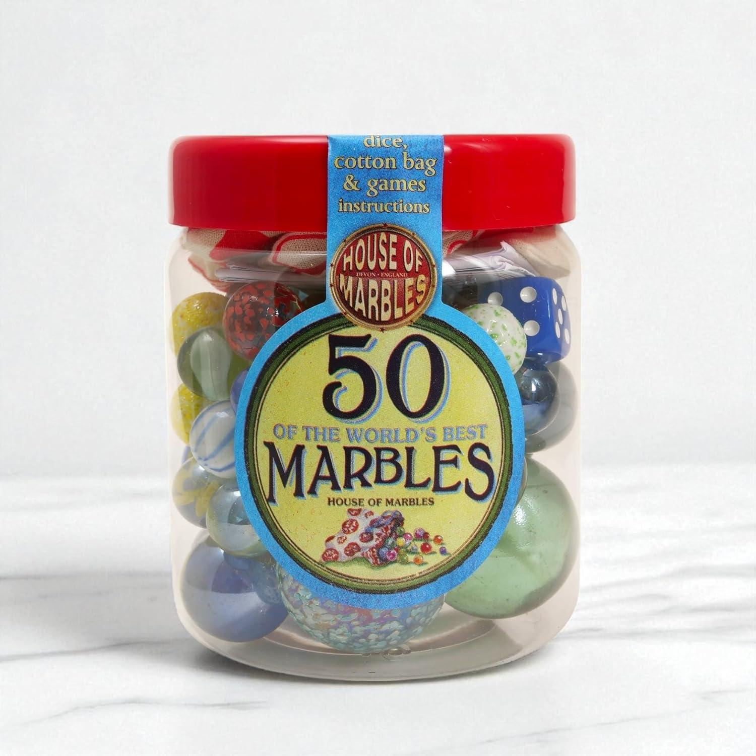 50 Canicas de Juguete Casa de Canicas - Diversión Clásica