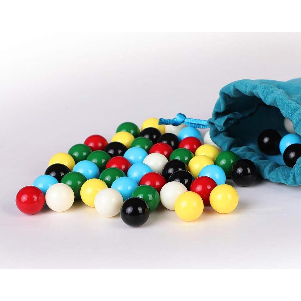 Bolas de Mármol de Reemplazo Laviesto 14mm 60 Piezas 6 Colores