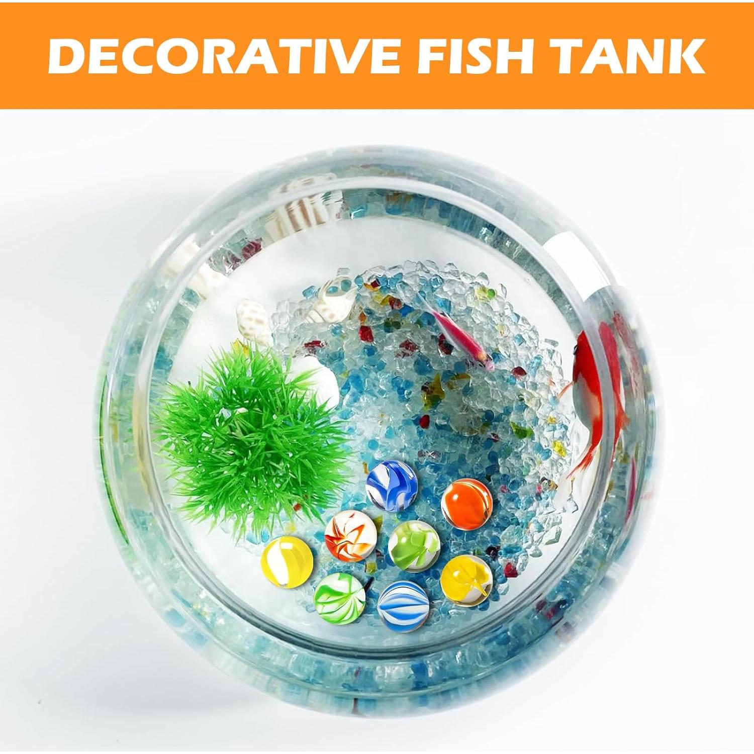 100 Canicas de Vidrio Lagincig - Mezcla 14mm y 16mm para Juegos