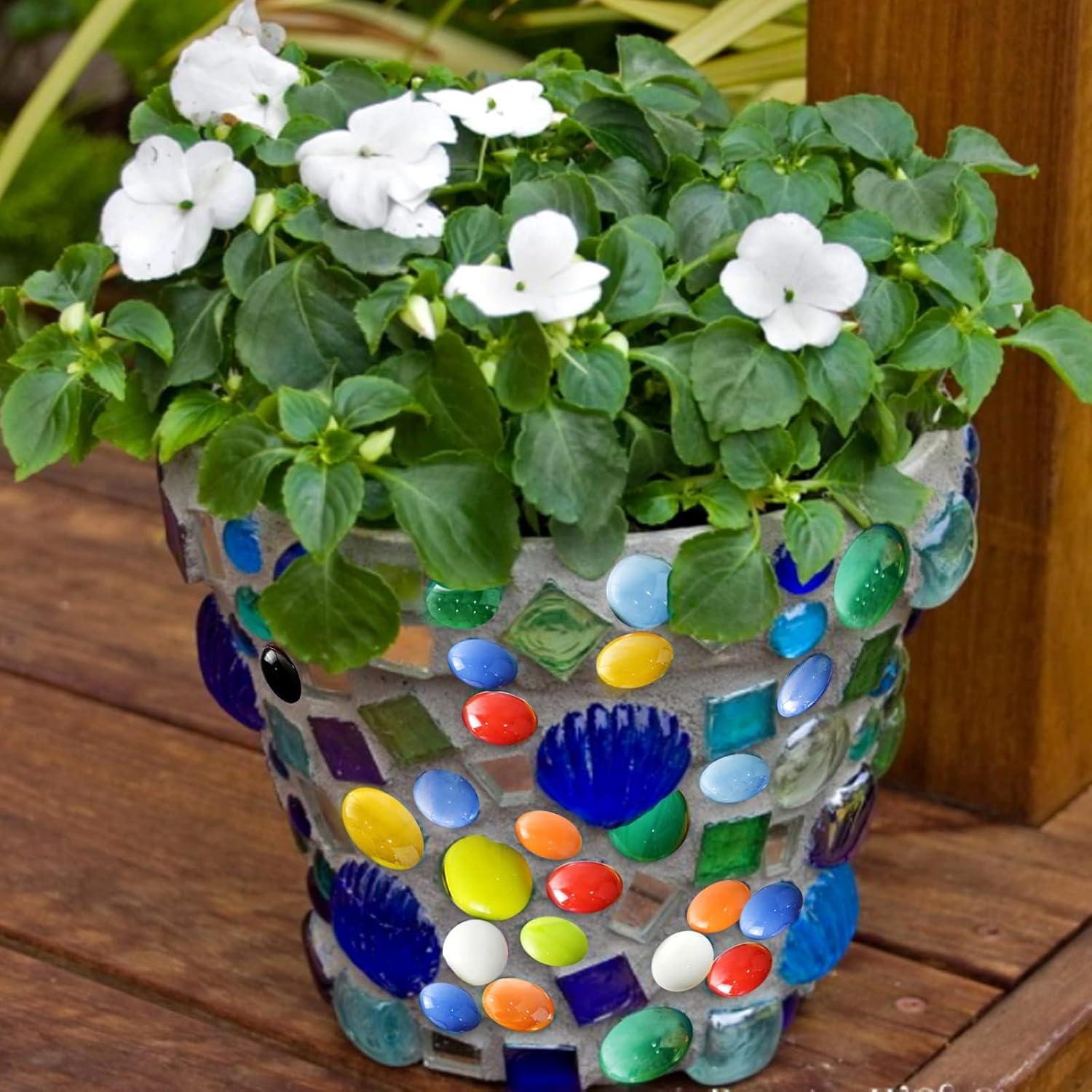 Gemas de Vidrio Coloridas HappyFiller 0.45 kg para Manualidades