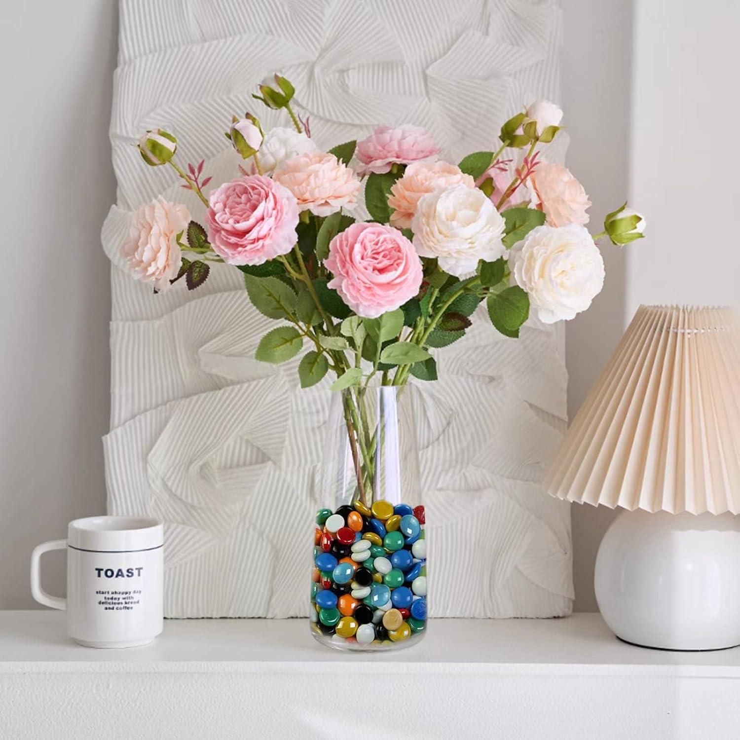 Gemas de Vidrio Coloridas HappyFiller 0.45 kg para Manualidades