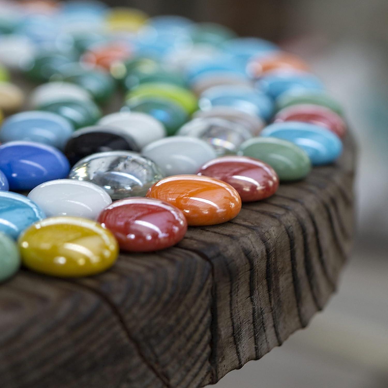 Gemas de Vidrio Coloridas HappyFiller 0.45 kg para Manualidades