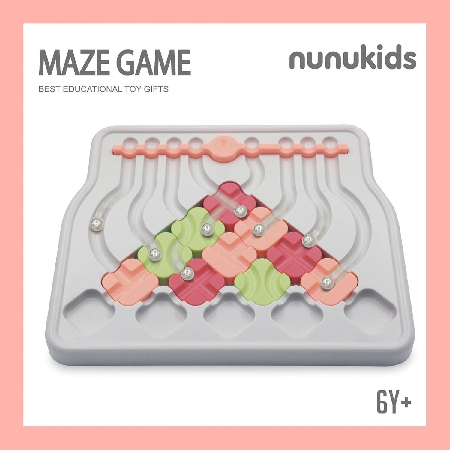 Rompecabezas de Circuito de Canicas Nunukids 25.4x20.3cm