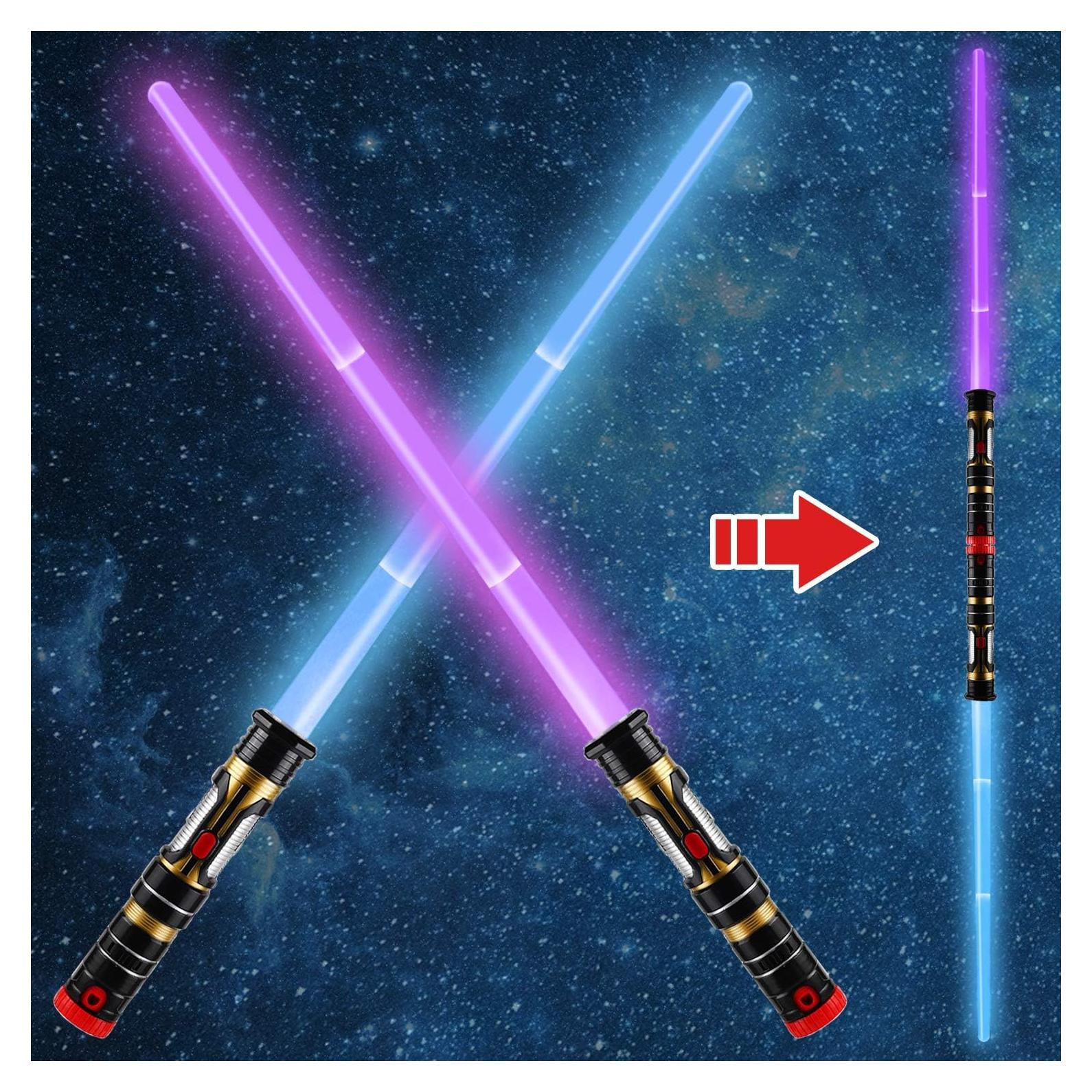 Espadas luminosas 2 en 1 Lesuter Toys LED 3 colores