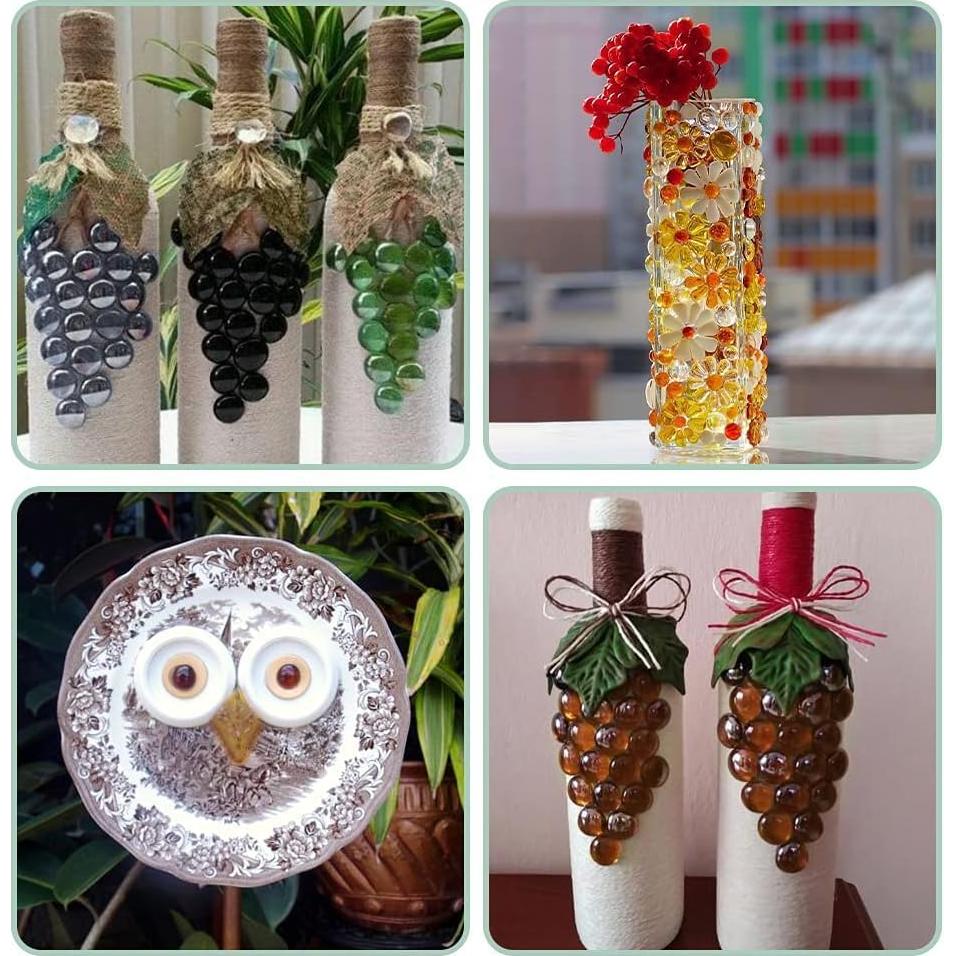 Canicas de Vidrio Plano LiFschal Verde 200g - 32-37 Piezas