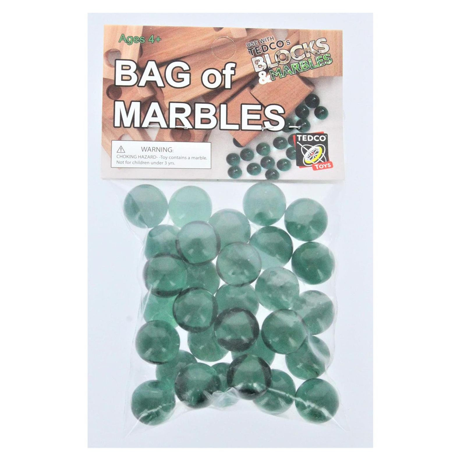 Bolsa de 30 Canicas de Vidrio Tedco - Juguete para Niños