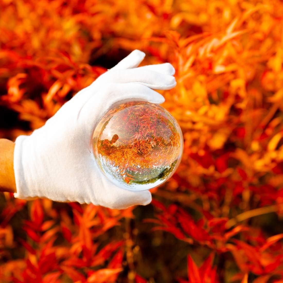 Bola de Cristal Clara 100mm LONGWIN con Soporte de Madera