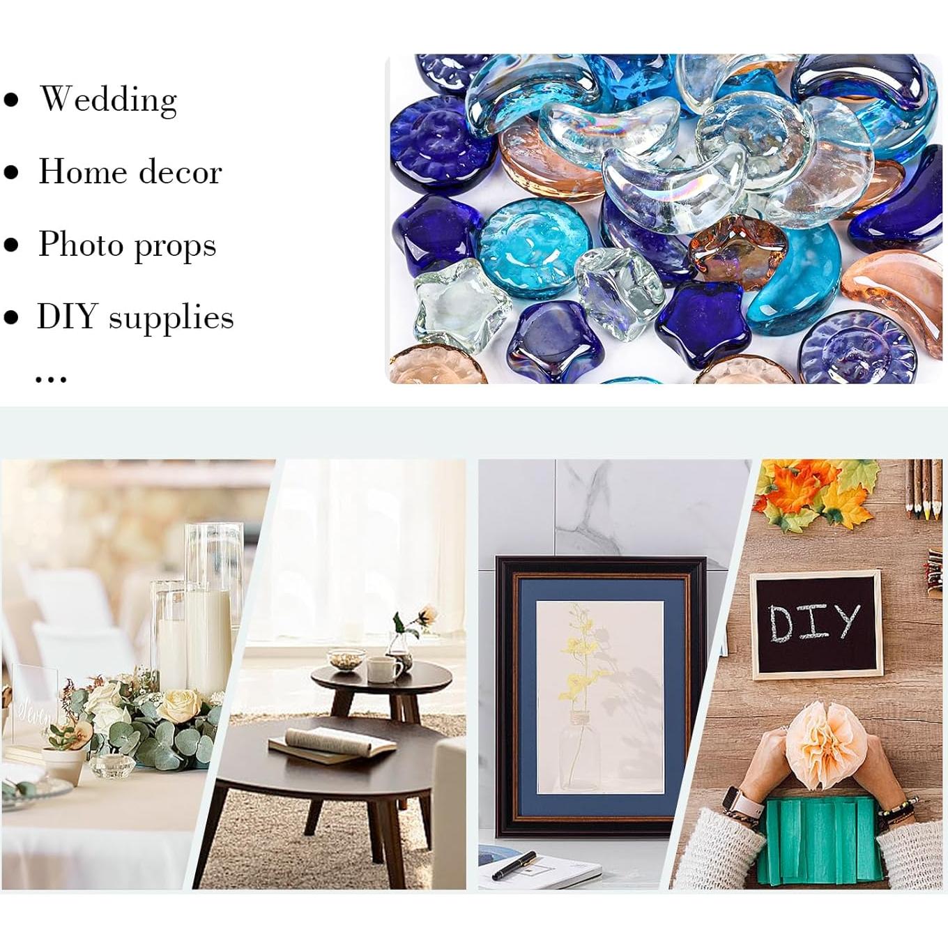 Bolas de Vidrio Decorativas DomeStar 0.91 KG - 35-40 Piezas