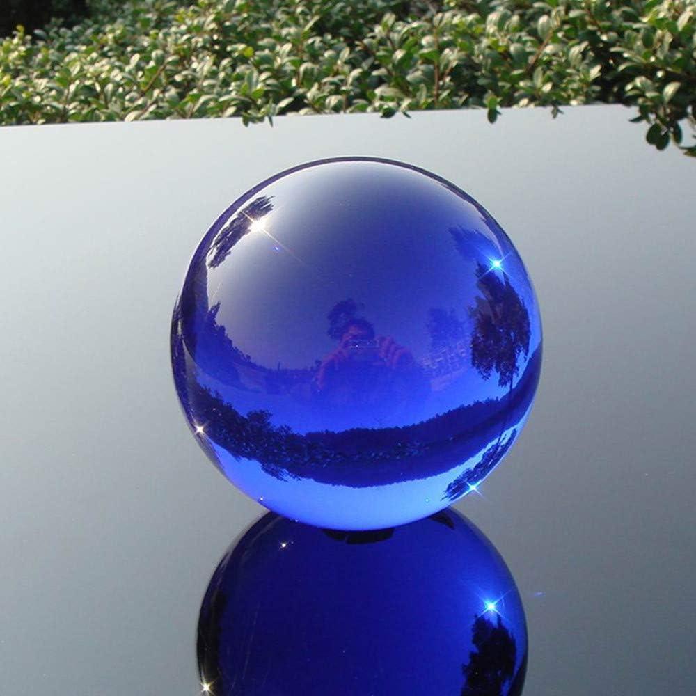 Esfera de Cristal K9 Azul 5 cm con Soporte para Decoración