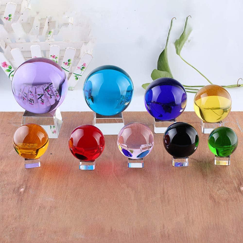 Esfera de Cristal K9 Azul 5 cm con Soporte para Decoración