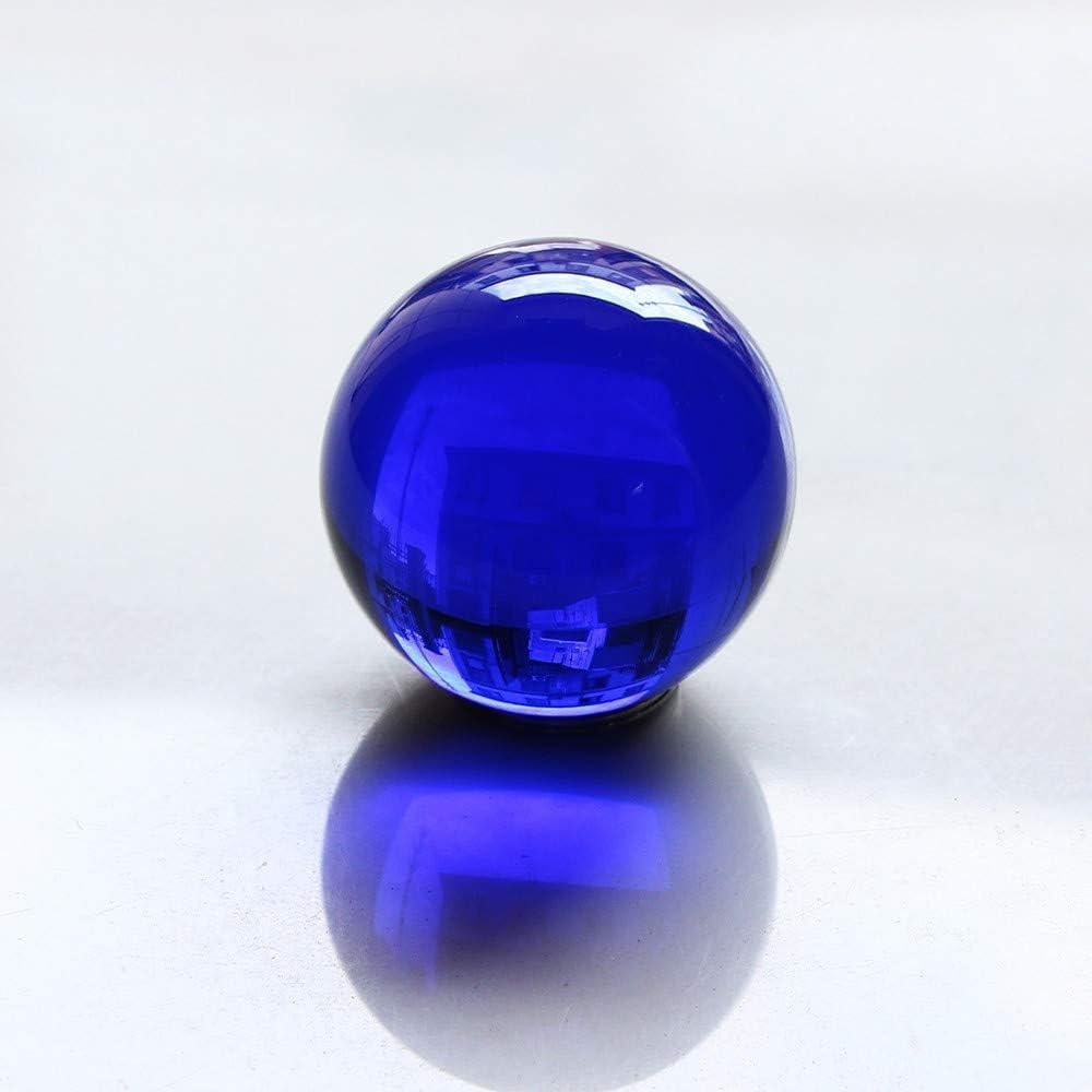 Esfera de Cristal K9 Azul 5 cm con Soporte para Decoración