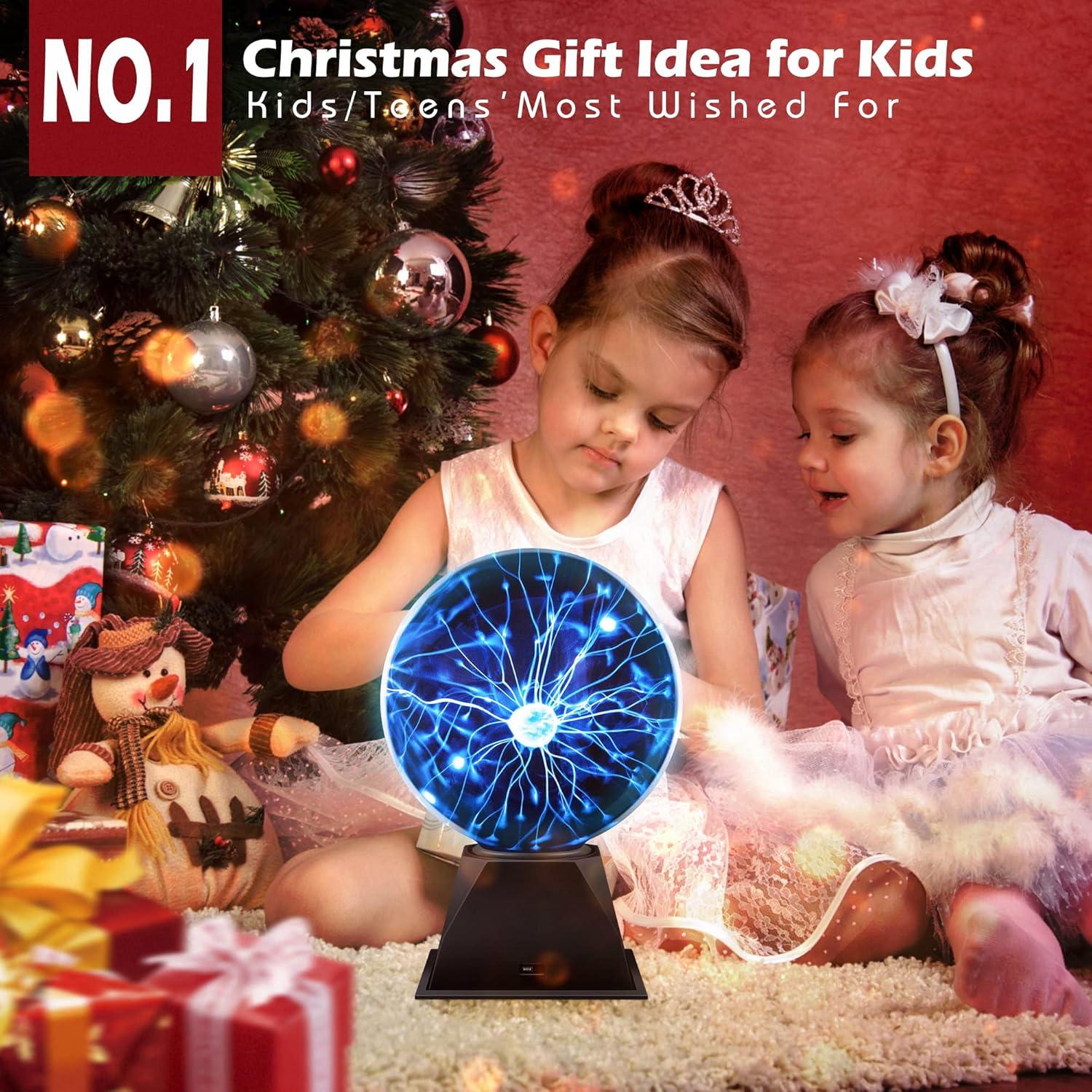 Lámpara de Plasma Flashmen 15 cm Táctil y Sonido Azul