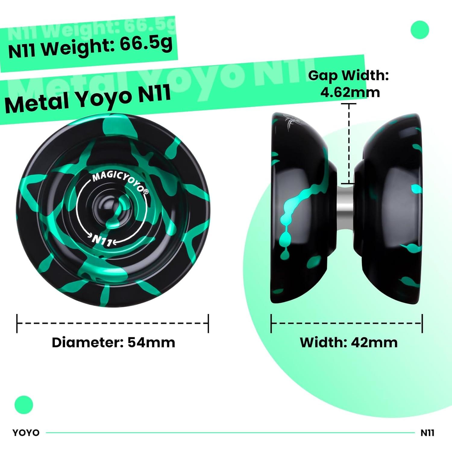 Yoyo Profesional MAGICYOYO N11 Metal Doble Modo 136g