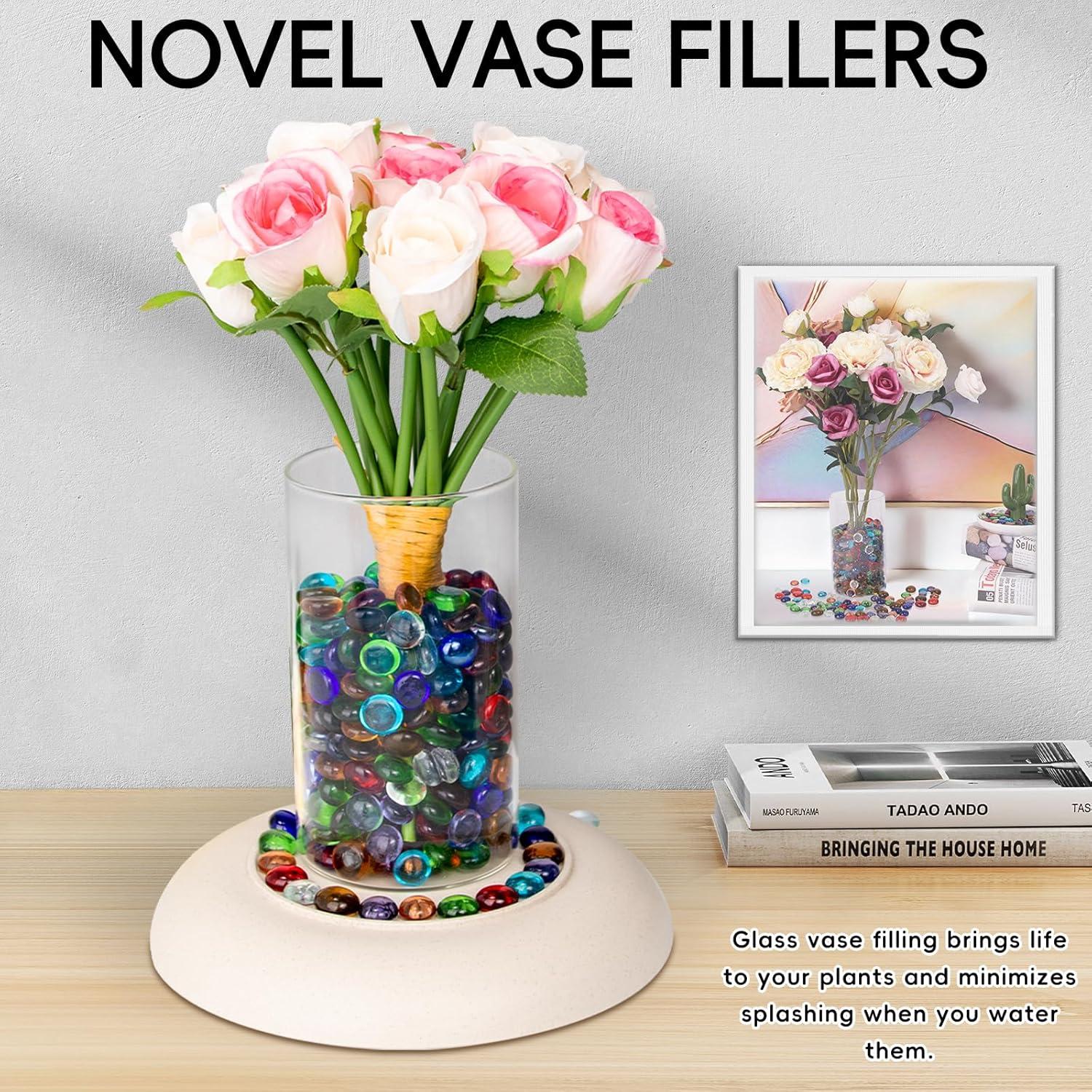 5 LB Perlas de Vidrio de Color Meschett para Jarrones y Decoración