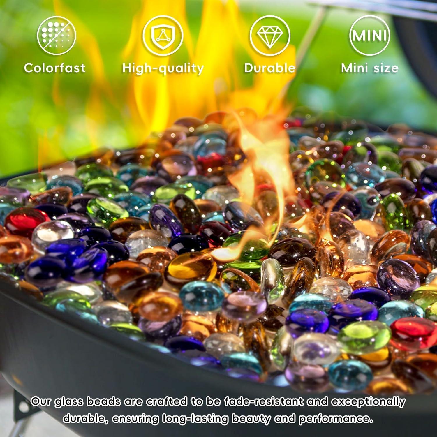 5 LB Perlas de Vidrio de Color Meschett para Jarrones y Decoración