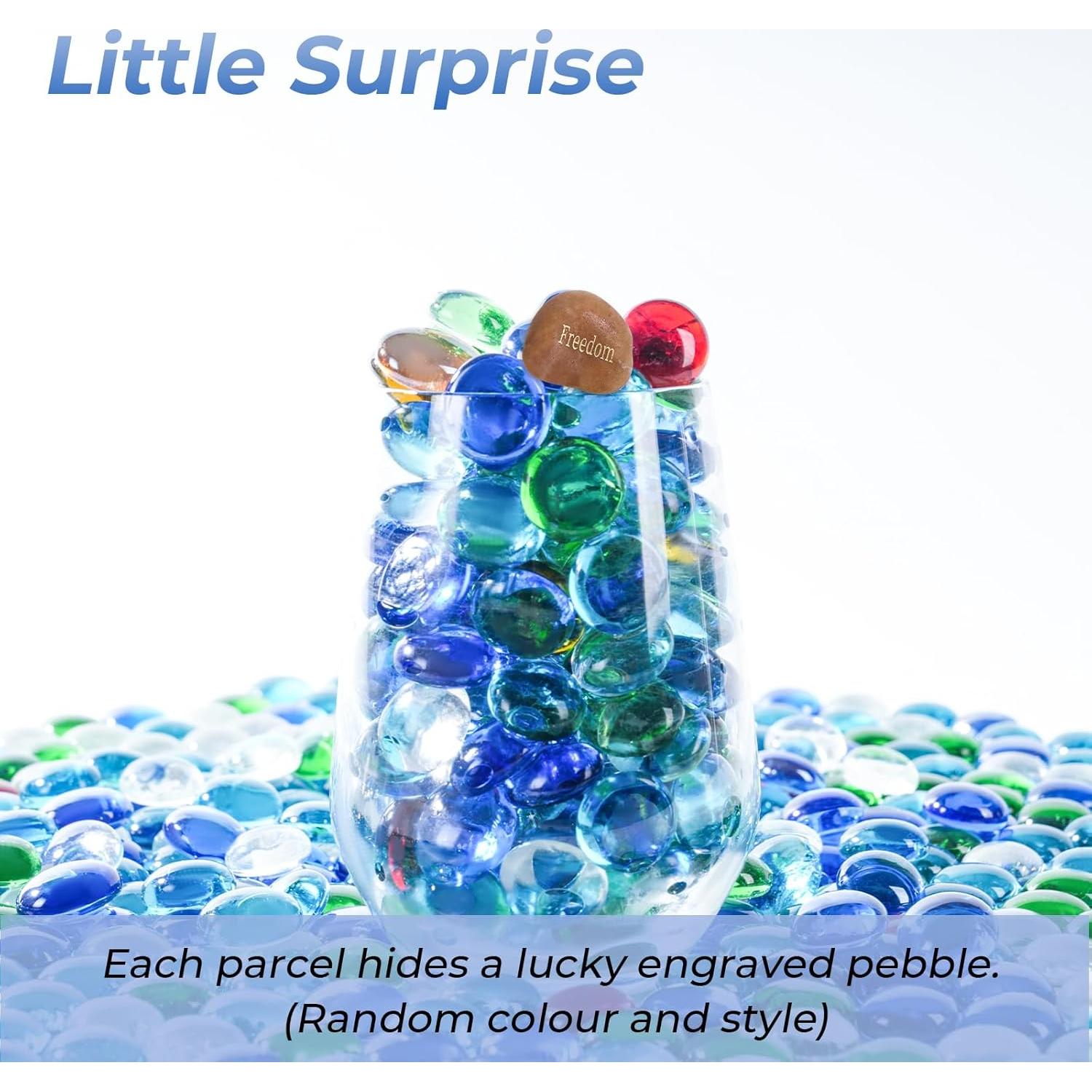 Perlas de Vidrio Planas SIDONG 2.27 kg Multicolor para Jarrones