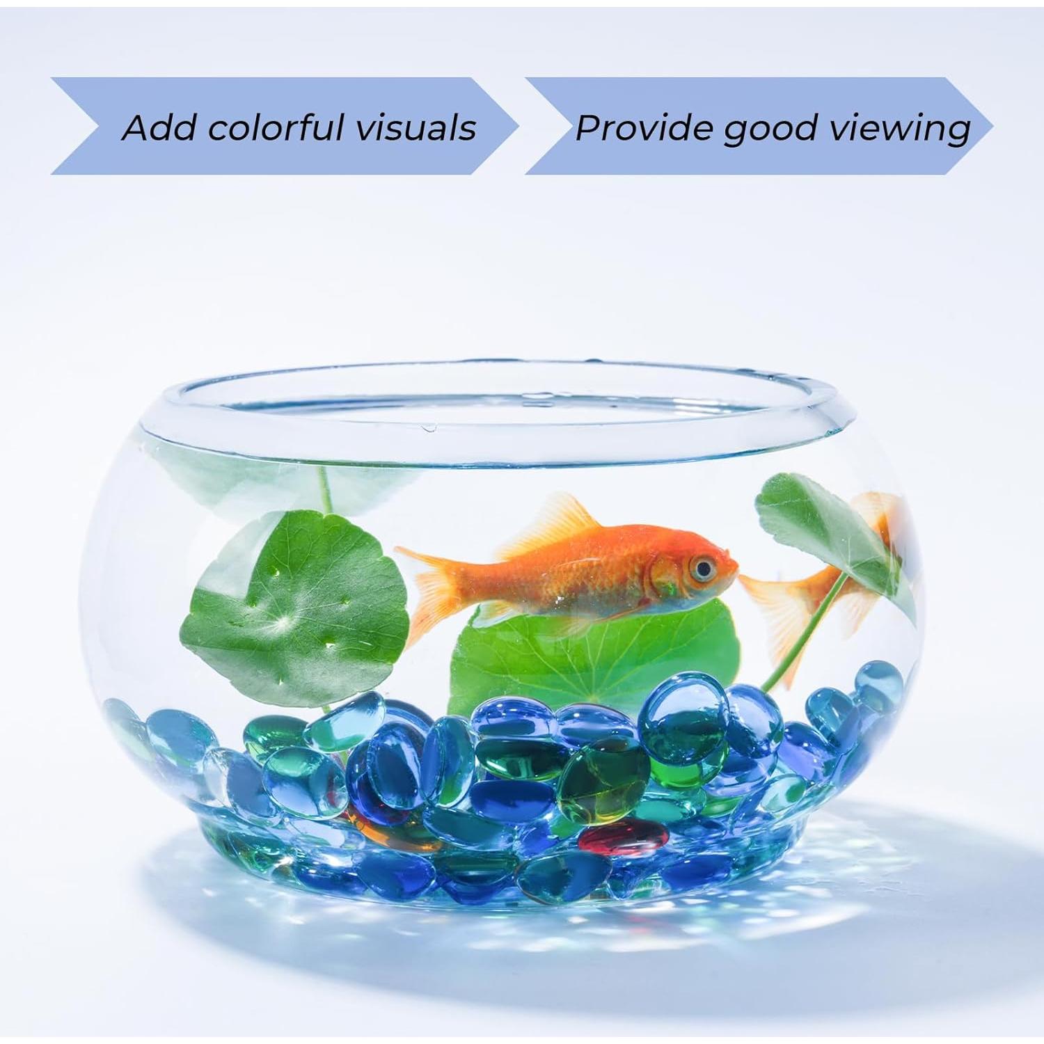 Perlas de Vidrio Planas SIDONG 2.27 kg Multicolor para Jarrones