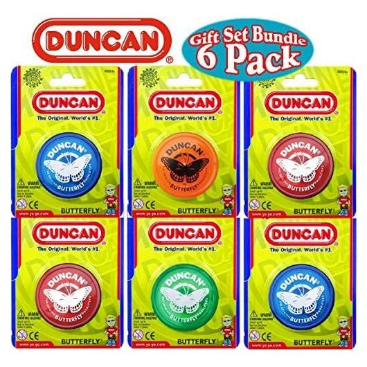 Conjunto de 6 Yo-Yos Duncan Mariposa Colores Variados