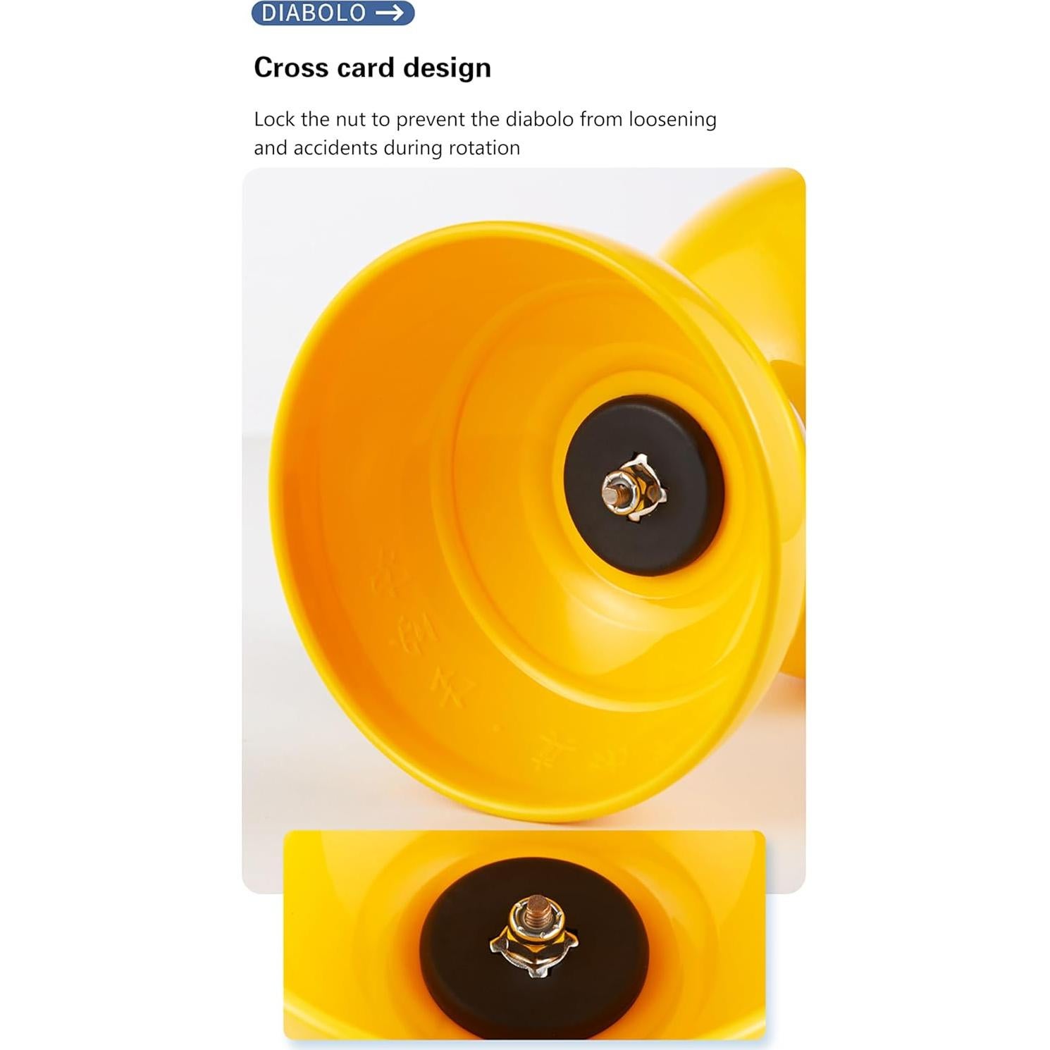 Juego de Diabolo Chino Erencook con Palos y Hilos - Azul