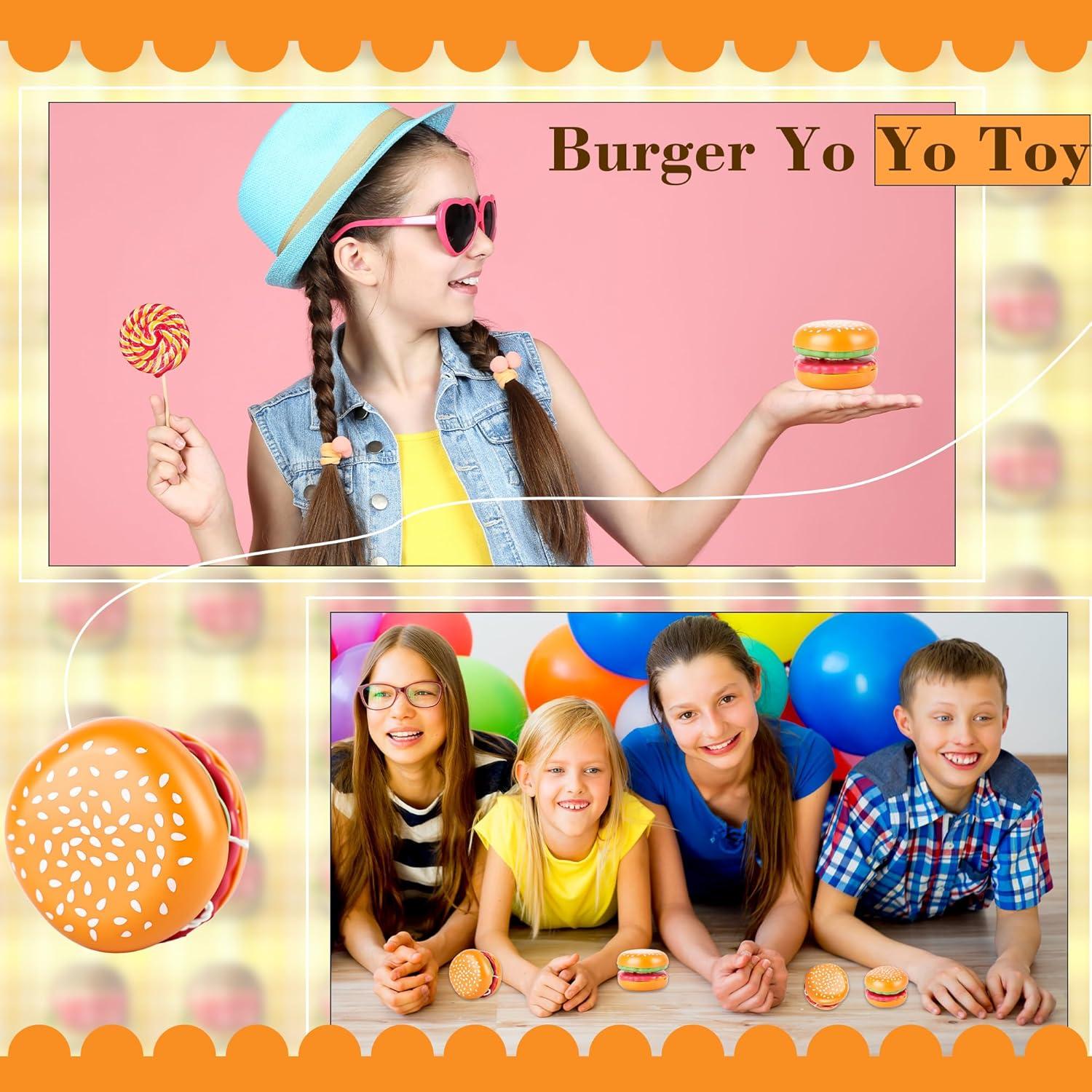 Paquete de 30 Yo-Yos de Plástico Hamburguesa Drayear