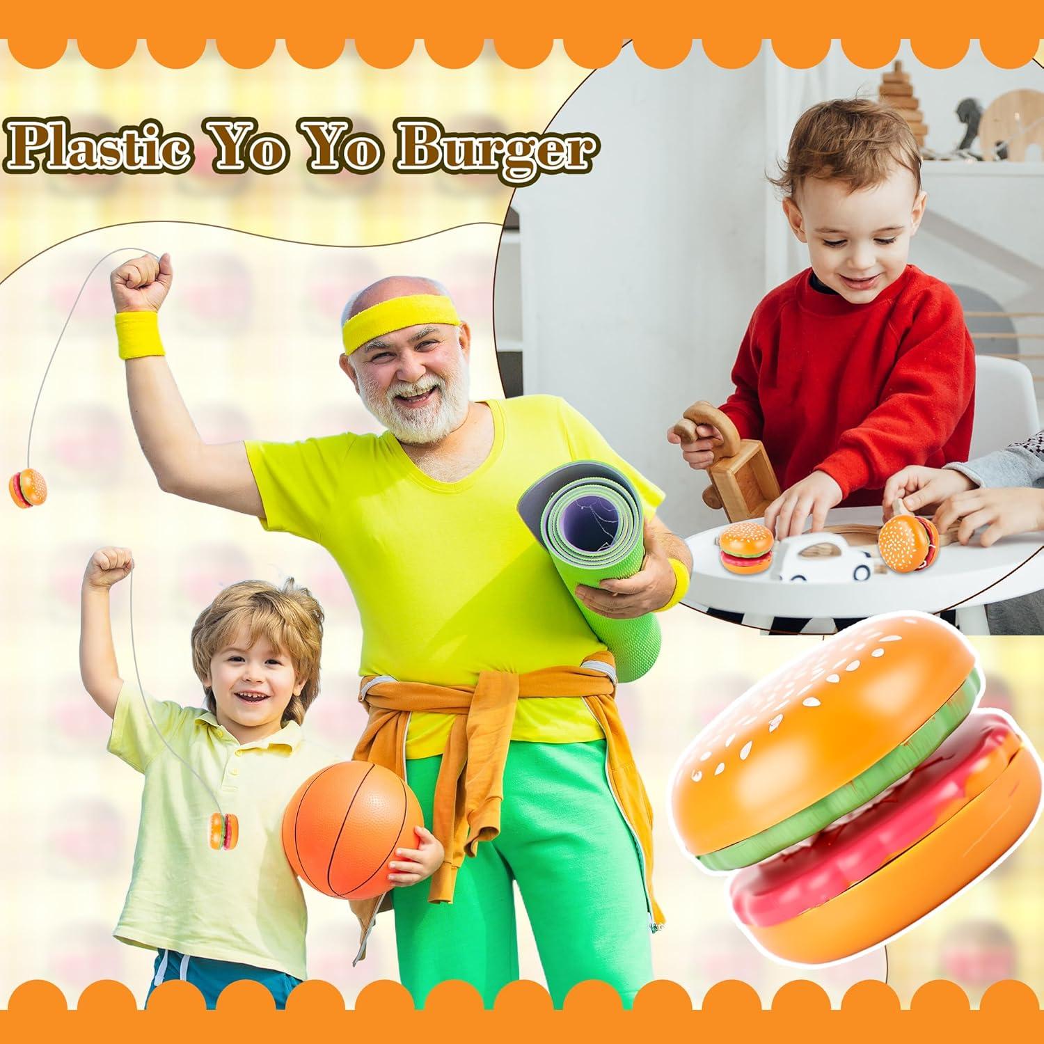 Paquete de 30 Yo-Yos de Plástico Hamburguesa Drayear