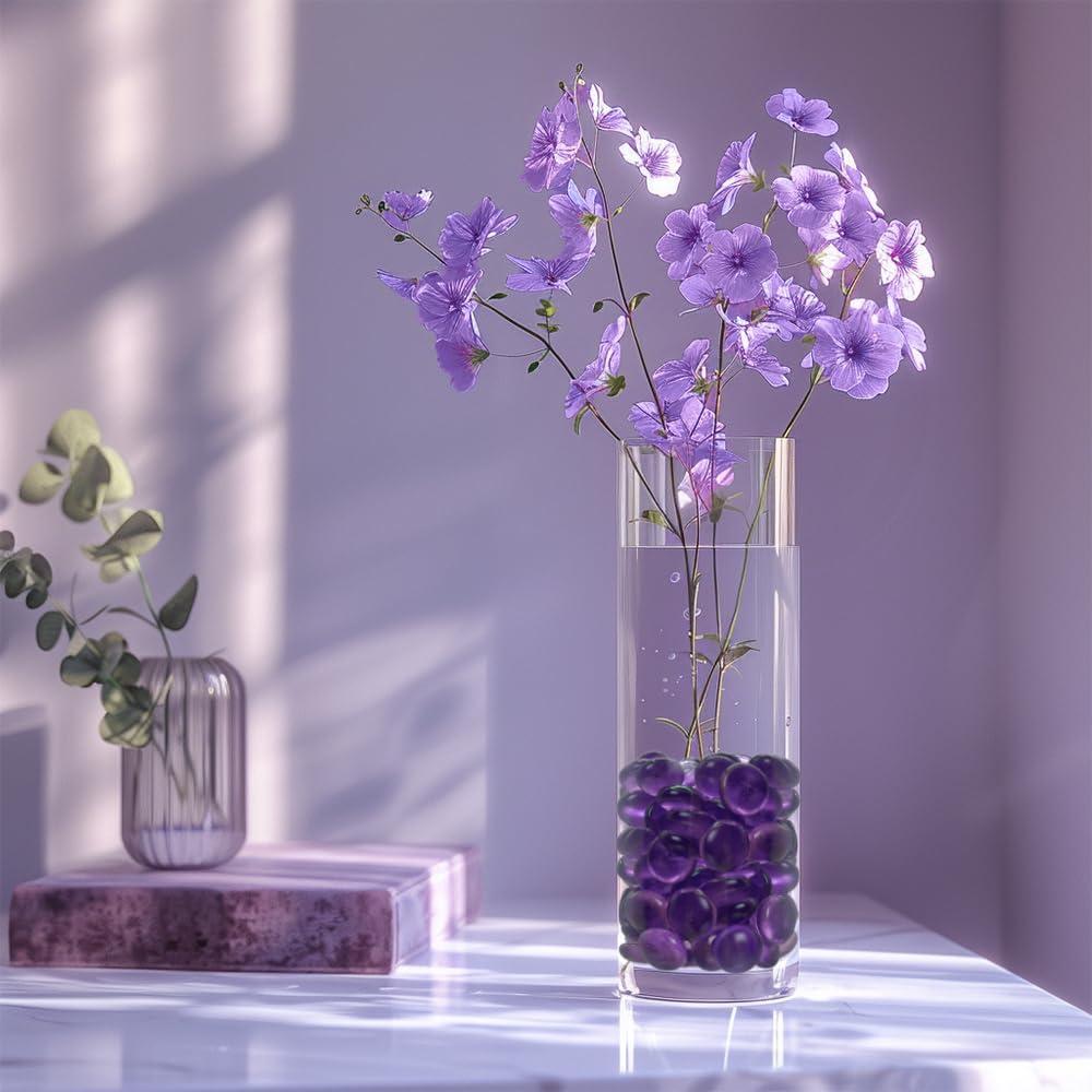 Gemas de Vidrio Moradas HappyFiller 2 LB para Decoración