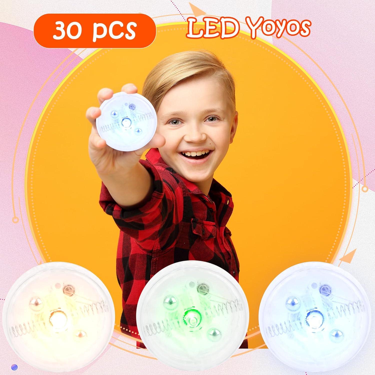 30 Pelotas de Yo Yo LED Iluminadas Octaday para Niños