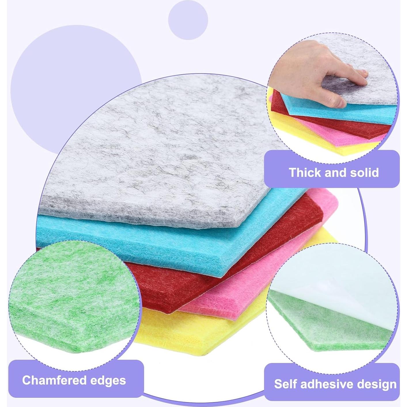 Paneles Acústicos Hexagonales MECCANIXITY 30x26cm Ignífugos