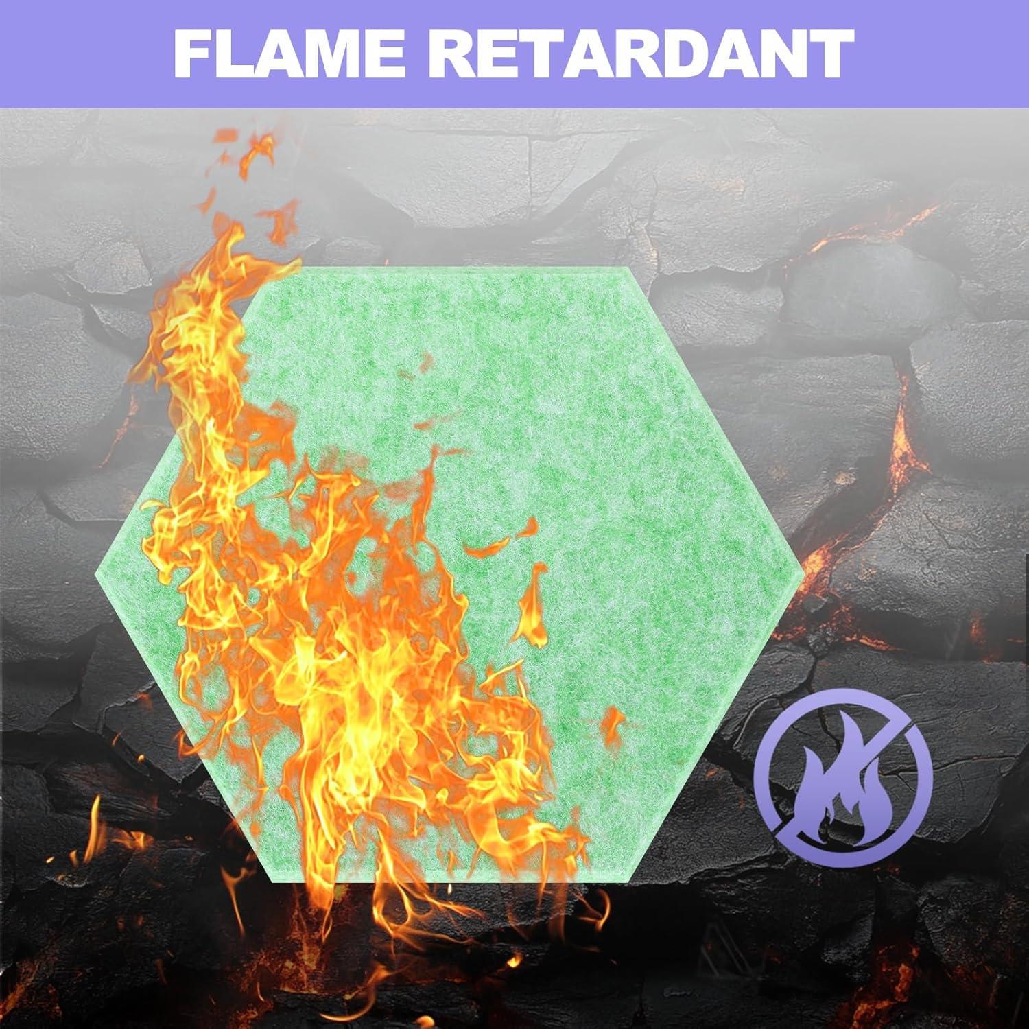 Paneles Acústicos Hexagonales MECCANIXITY 30x26cm Ignífugos