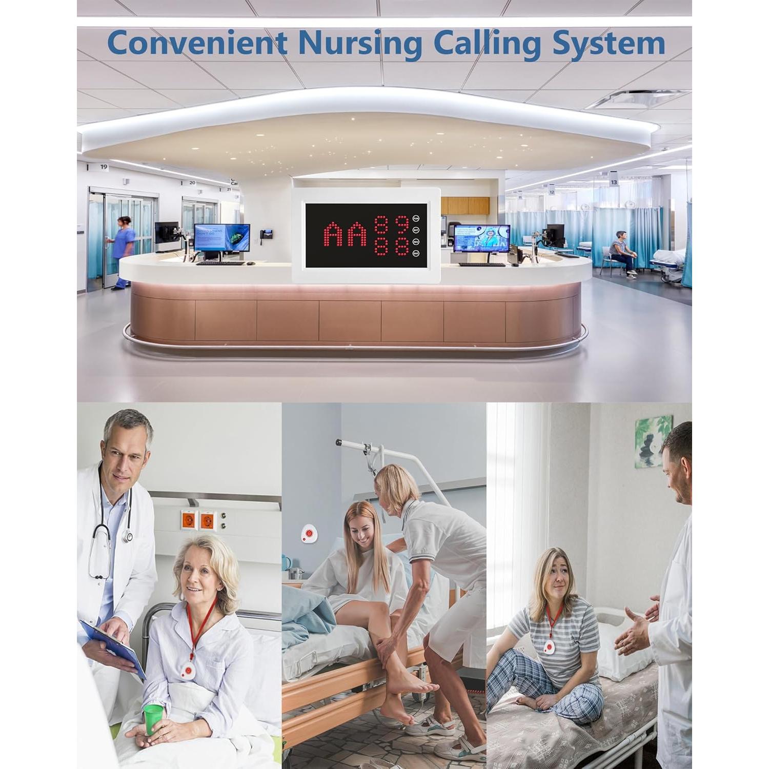 Sistema de Llamada Inalámbrico WNKRUN con 10 Botones Impermeables