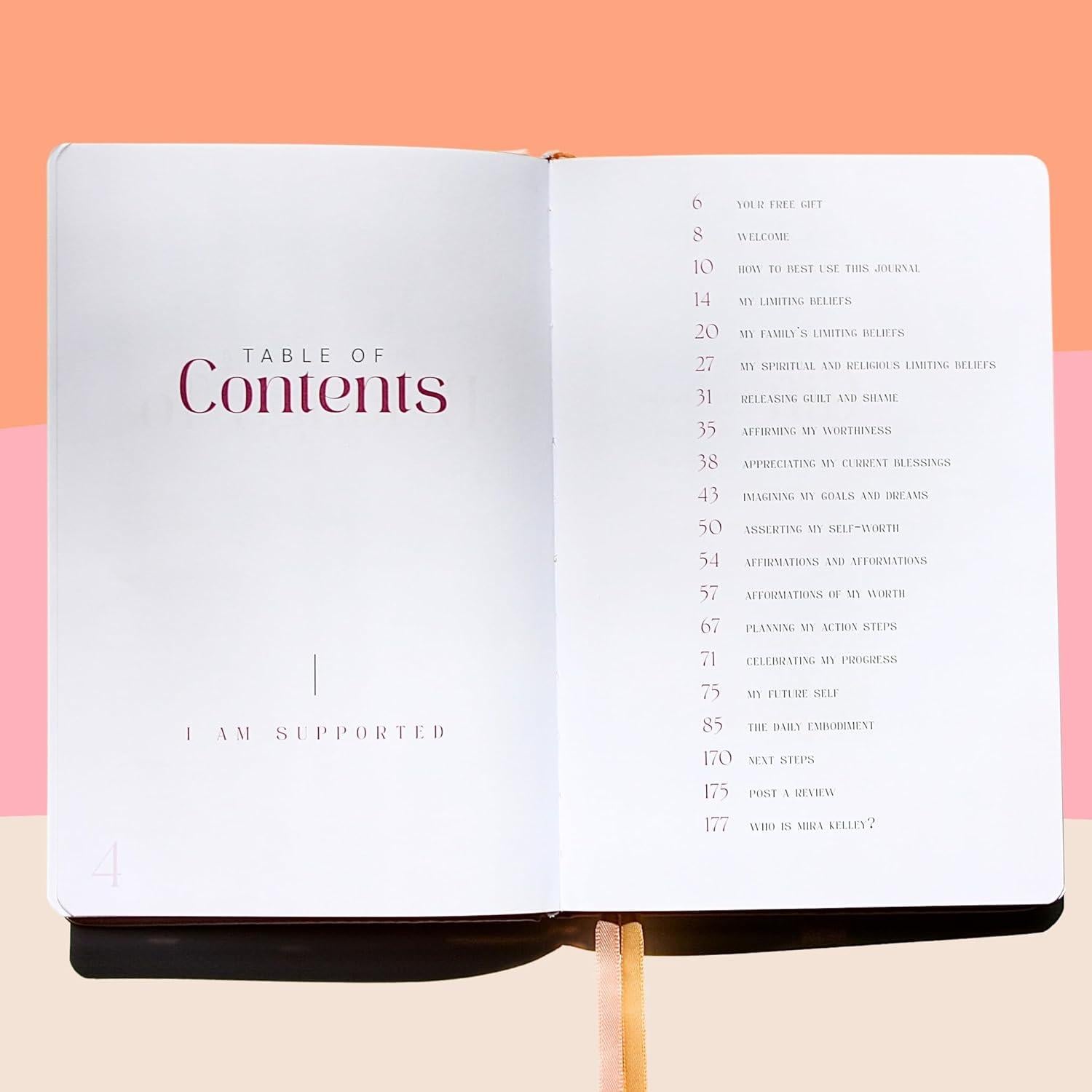 Diario de Manifestación Mira Kelley A5 Burdeos con 180 Páginas