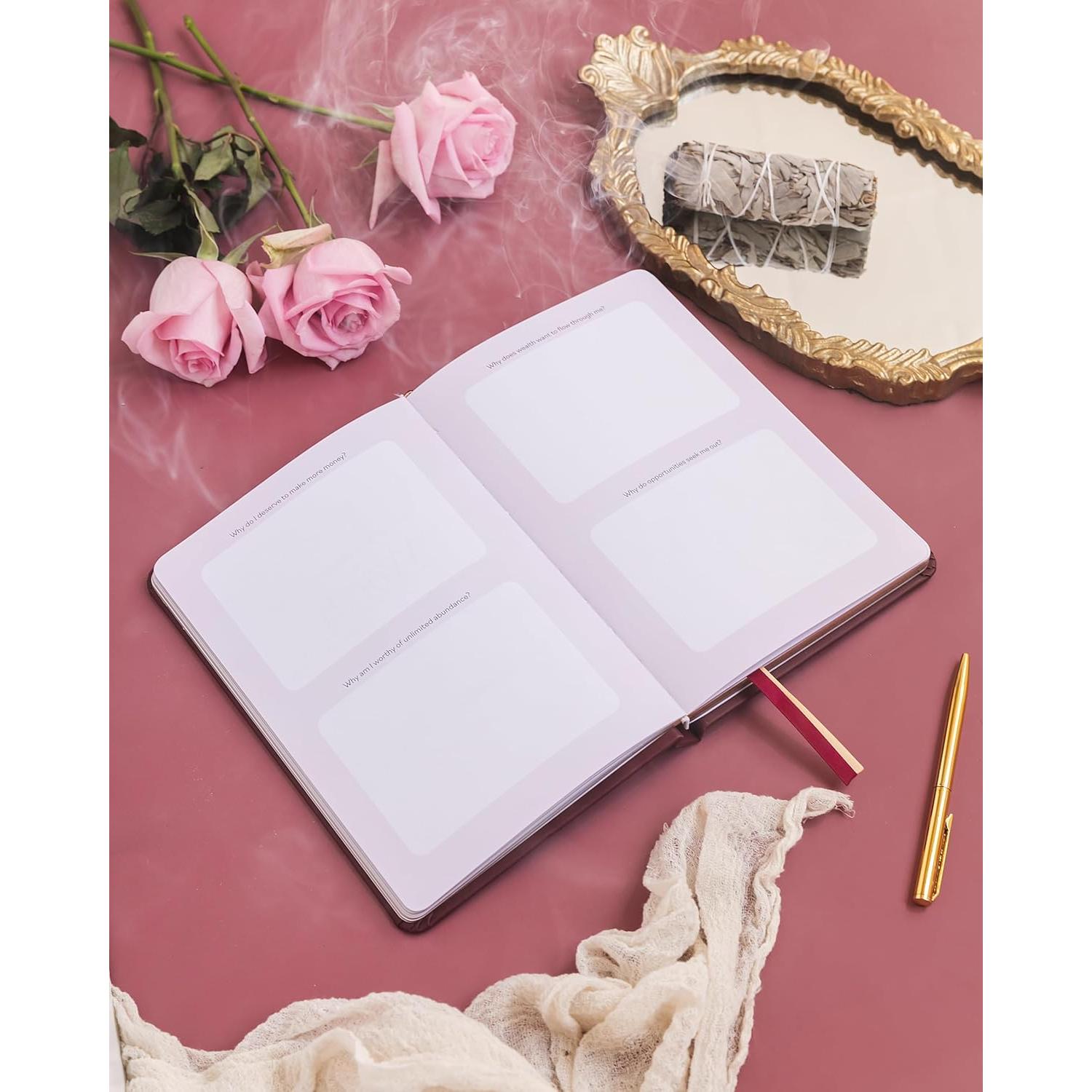 Diario de Manifestación Mira Kelley A5 Burdeos con 180 Páginas