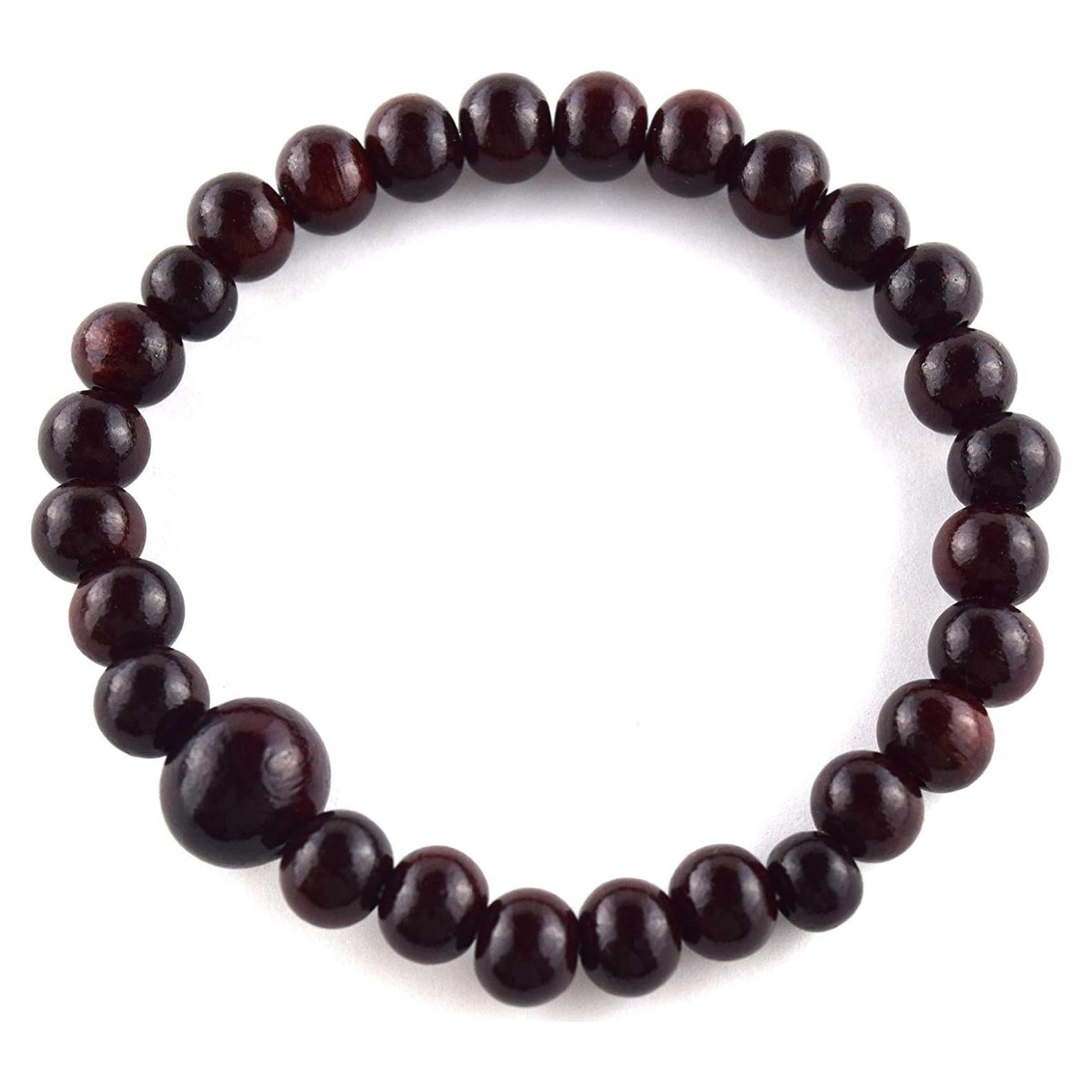 Pulsera de madera de Shitan Juzu Mala hecha a mano Kioto