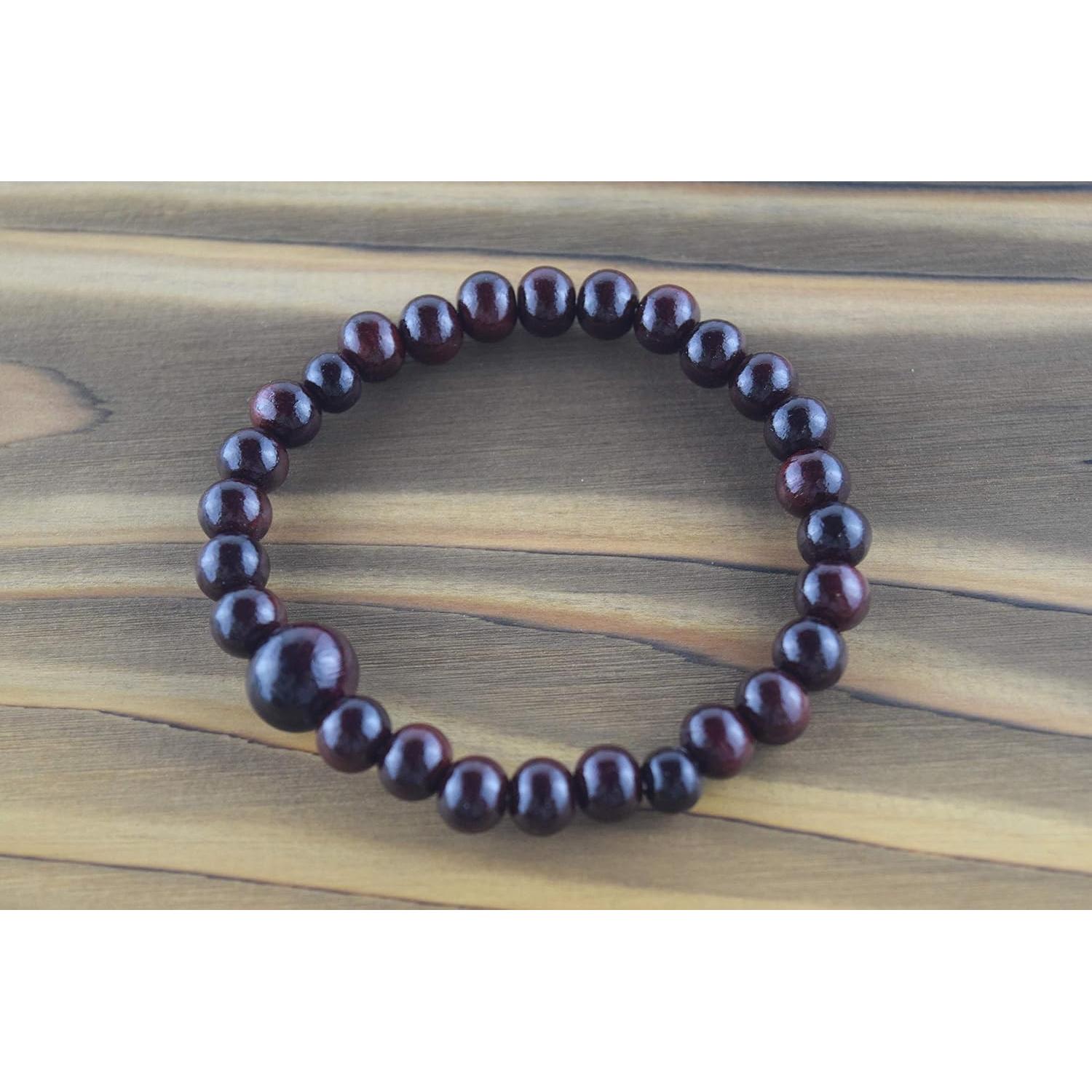 Pulsera de madera de Shitan Juzu Mala hecha a mano Kioto