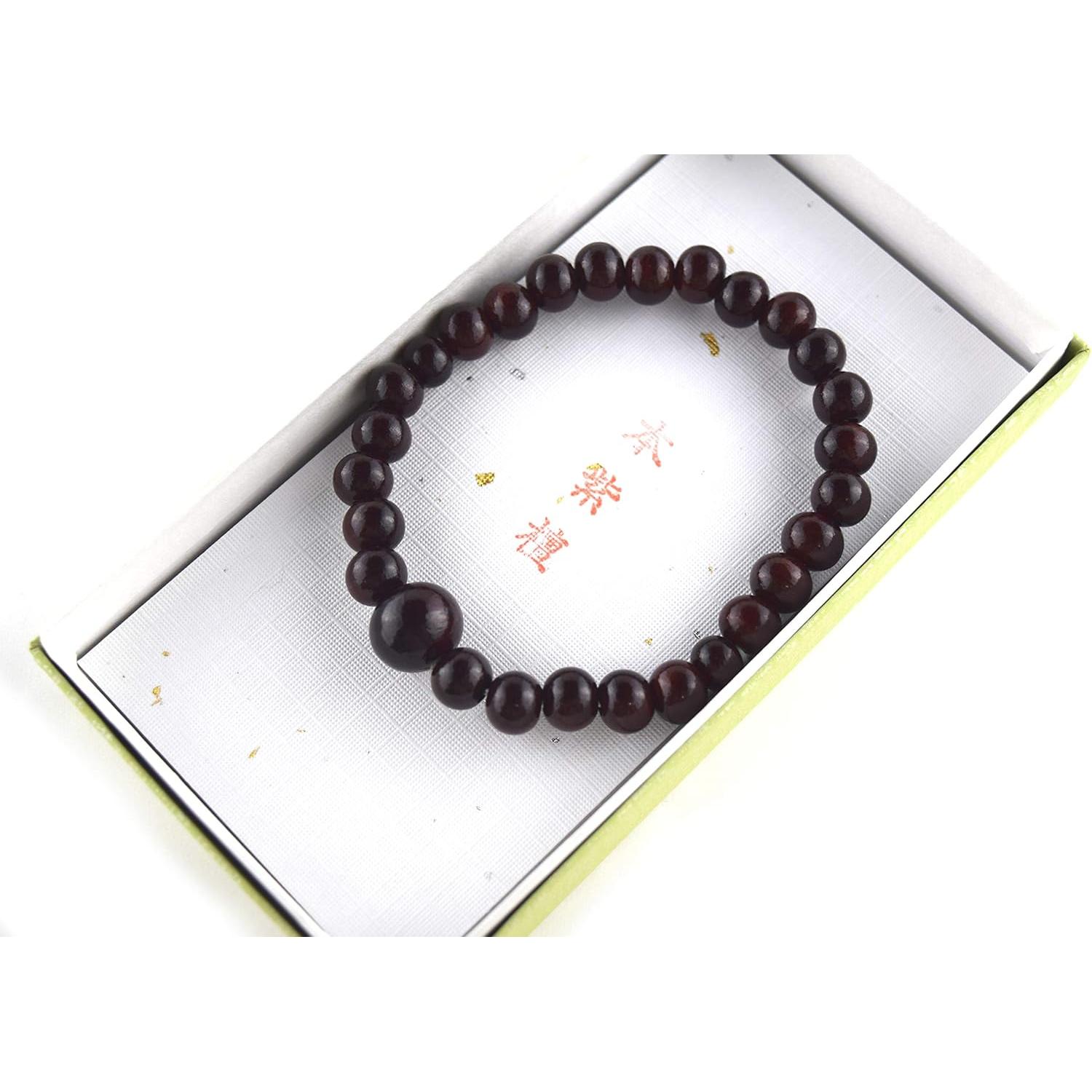 Pulsera de madera de Shitan Juzu Mala hecha a mano Kioto