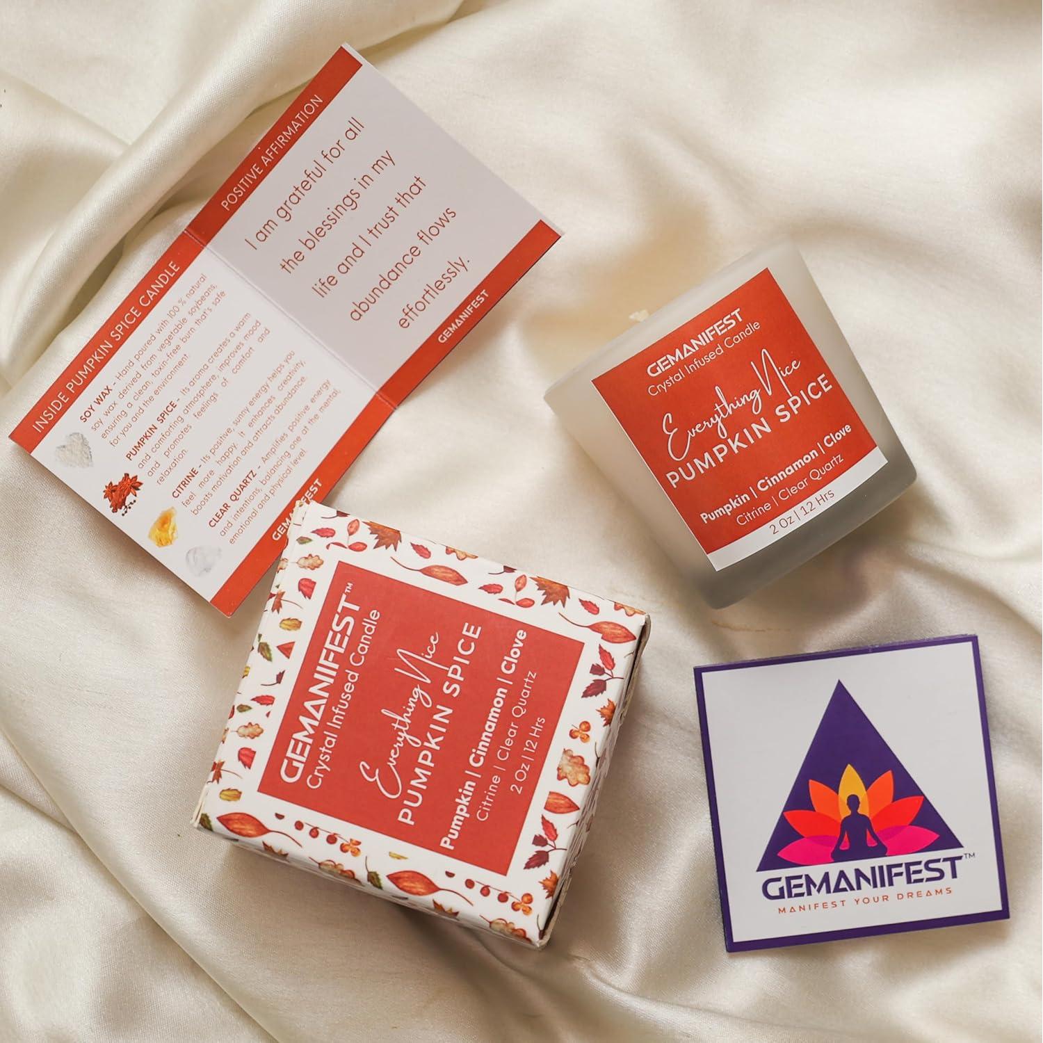 Vela de Soya con Especias de Calabaza GEMANIFEST 190g