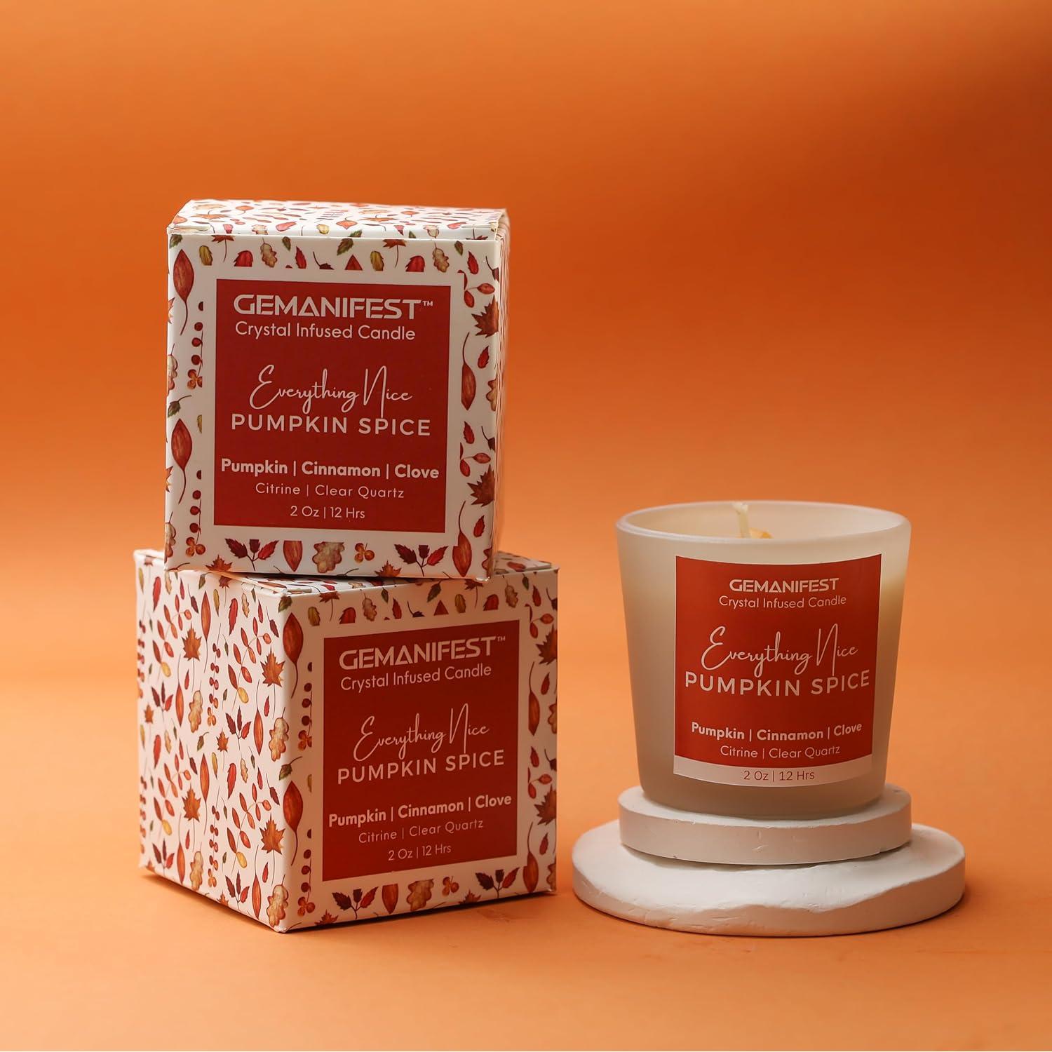 Vela de Soya con Especias de Calabaza GEMANIFEST 190g