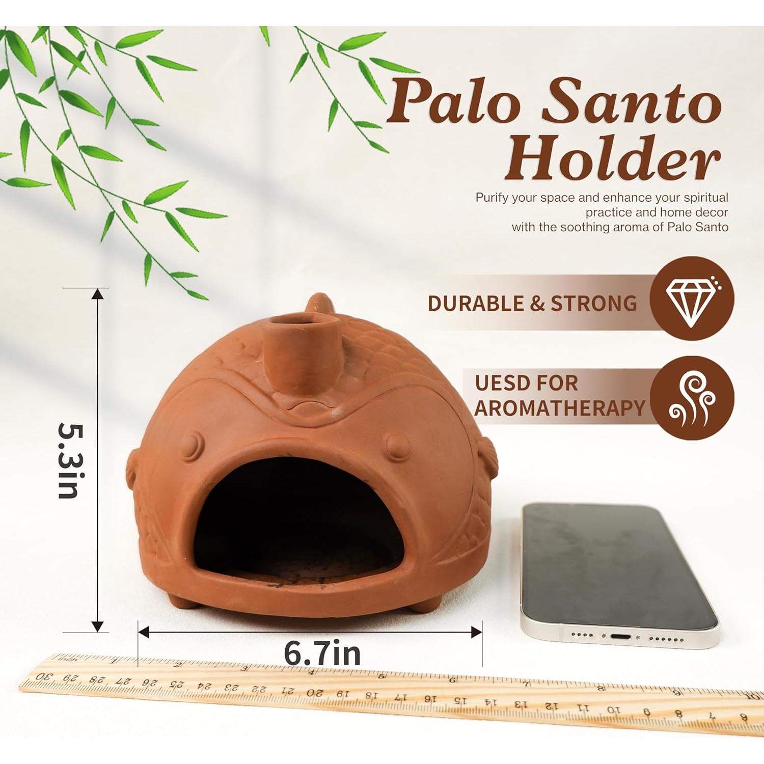 Soporte de Palo Santo en Forma de Pez Grande MOUGIGI - Terracota