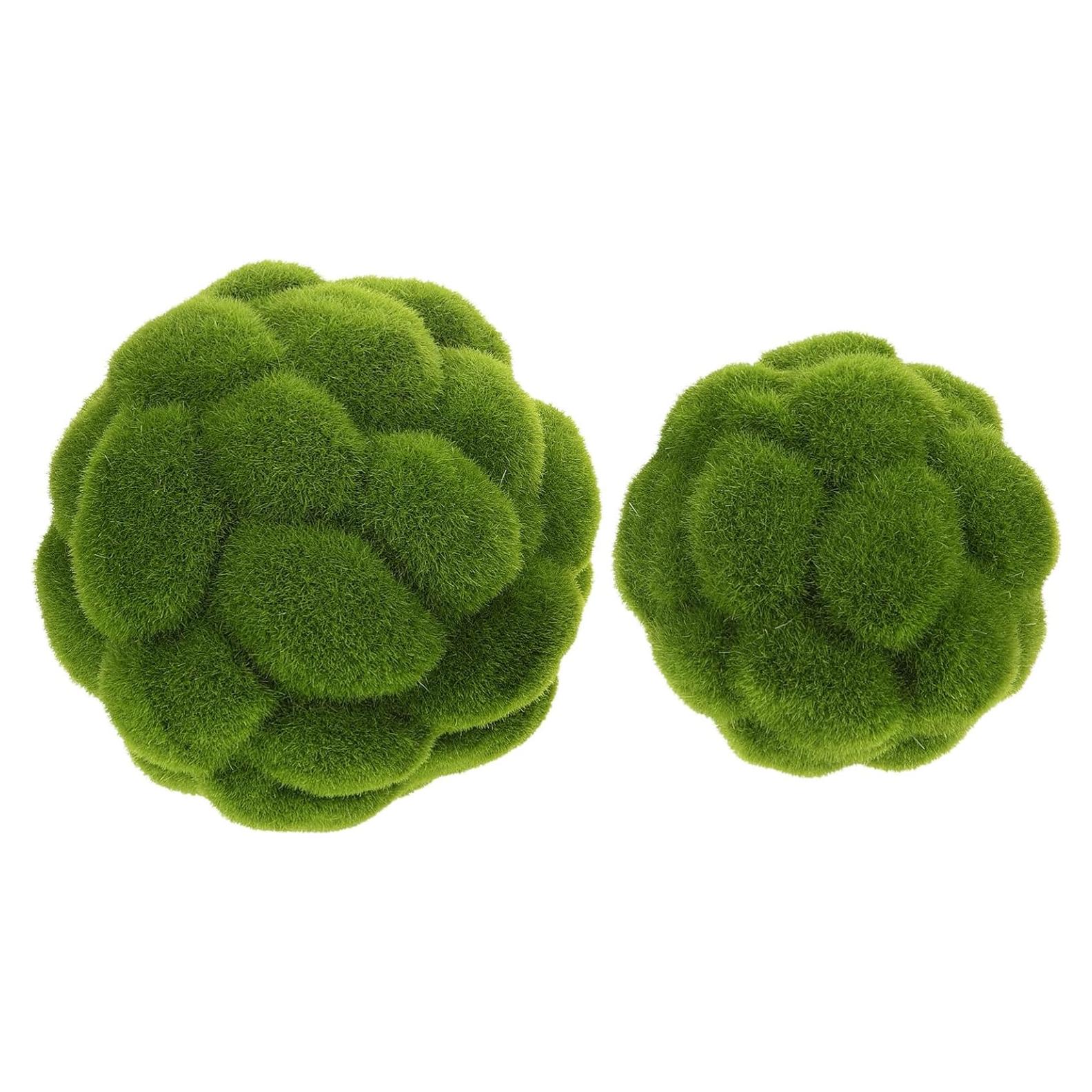 Bolas de Musgo Artificial Aboofan 10cm y 12cm para Decoración