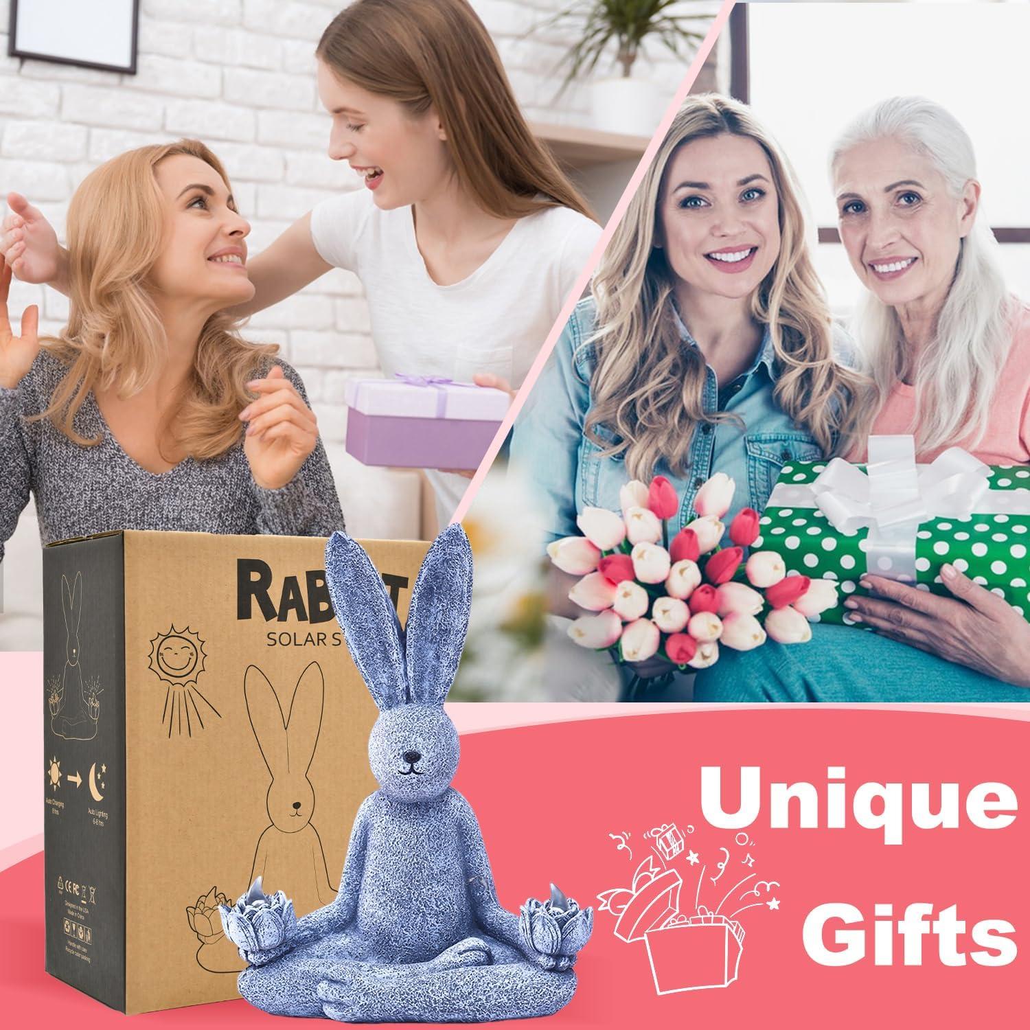 Estatua de Conejo de Yoga Solar Tiejiajiang - 22.5 cm