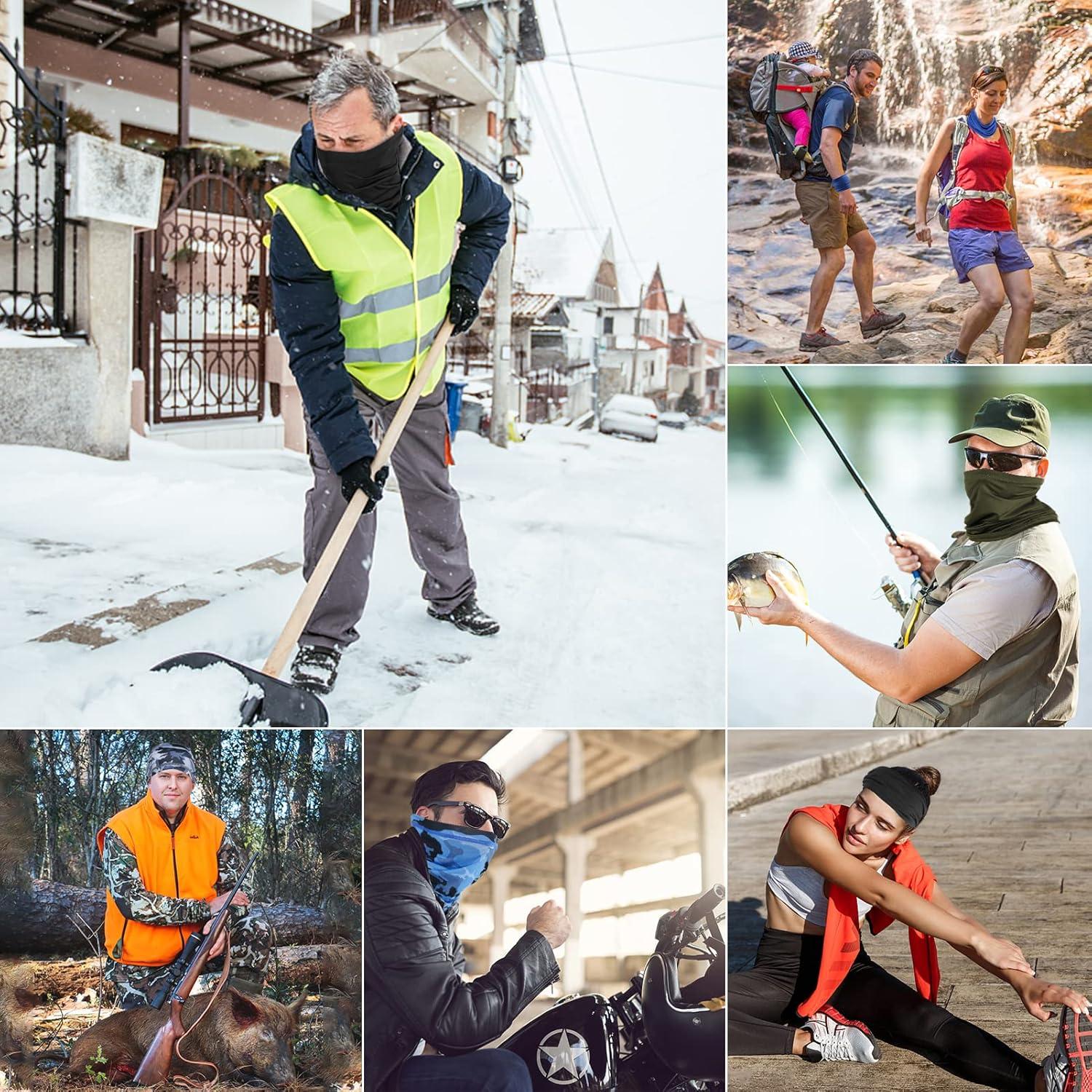 Paquete de 4 Gaiters para el Cuello LEBOKEN Negro 45x24cm