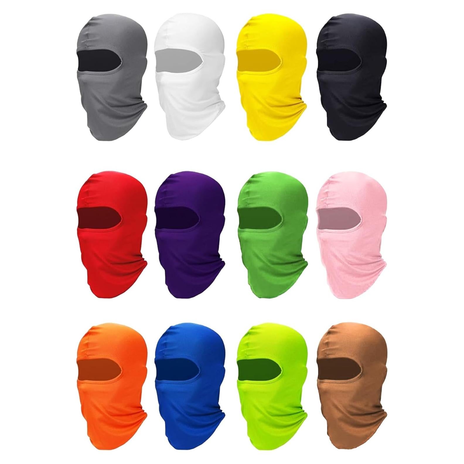 Paquete de 12 Máscaras Balaclava Xeoxarel Unisex Multicolor