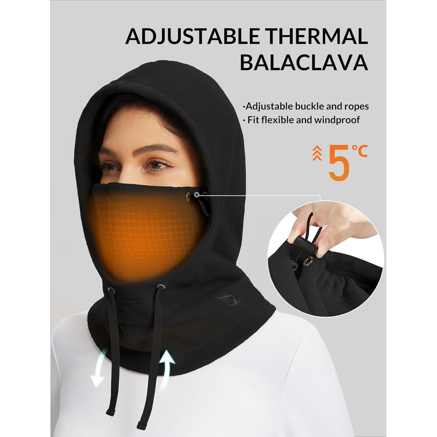 Pasamontañas Térmico Baleaf de Forro Polar Unisex - 2 Tamaños