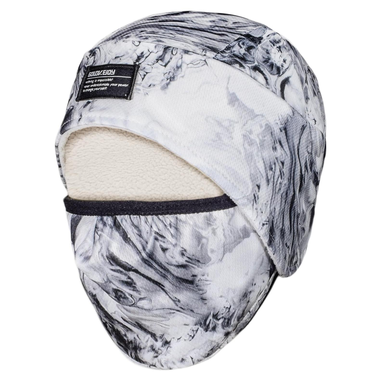 Gorro de Forro Polar Cálido Unisex con Cubierta Facial