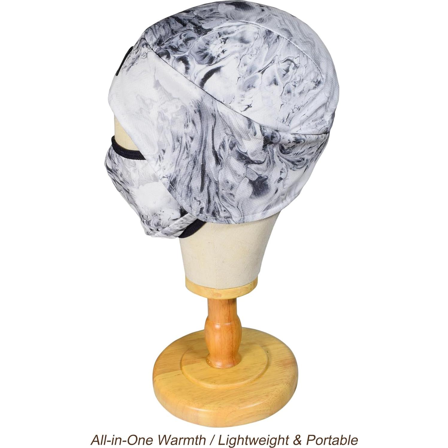 Gorro de Forro Polar Cálido Unisex con Cubierta Facial